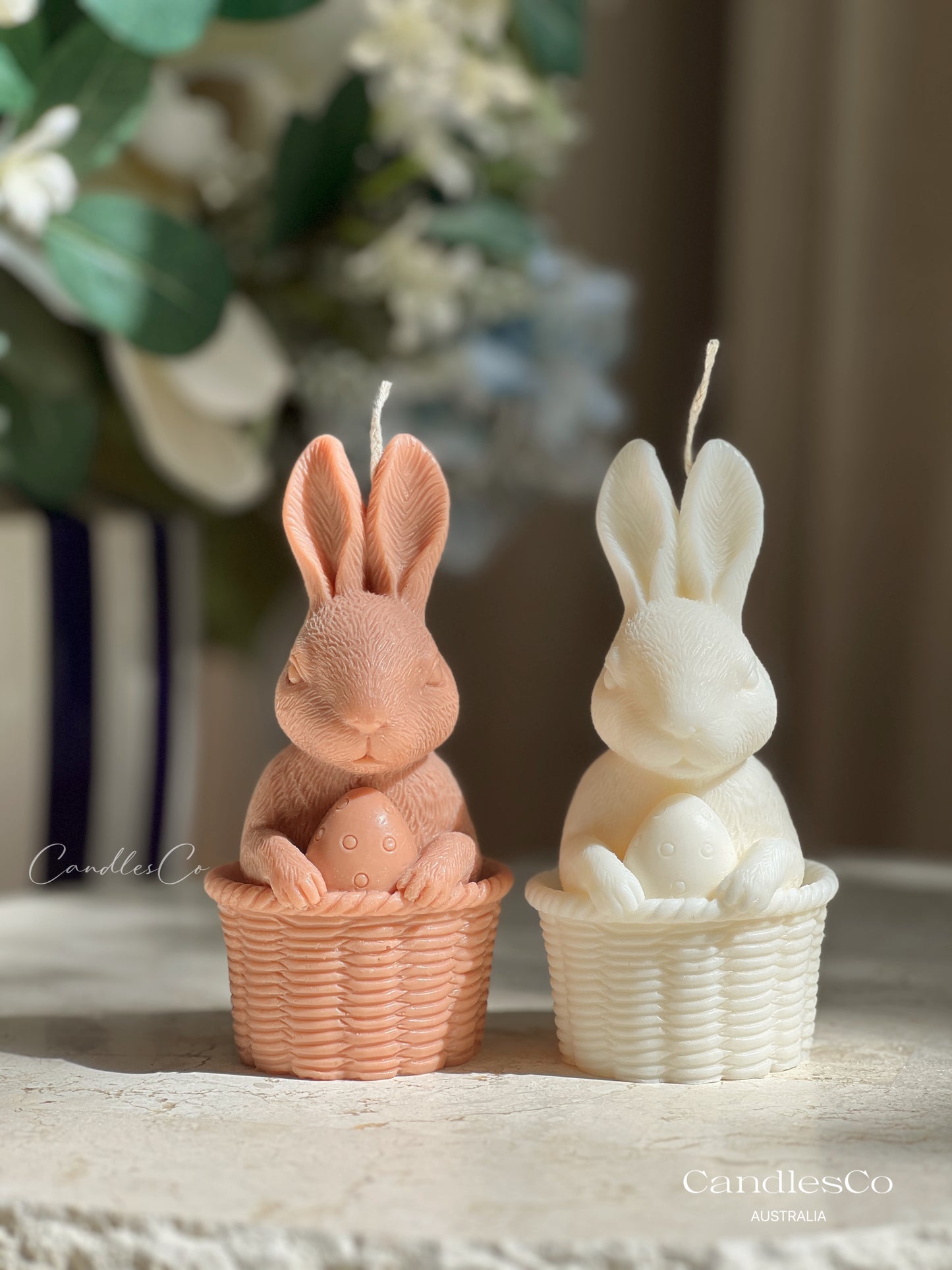 Easter Bunny Basket Candle
