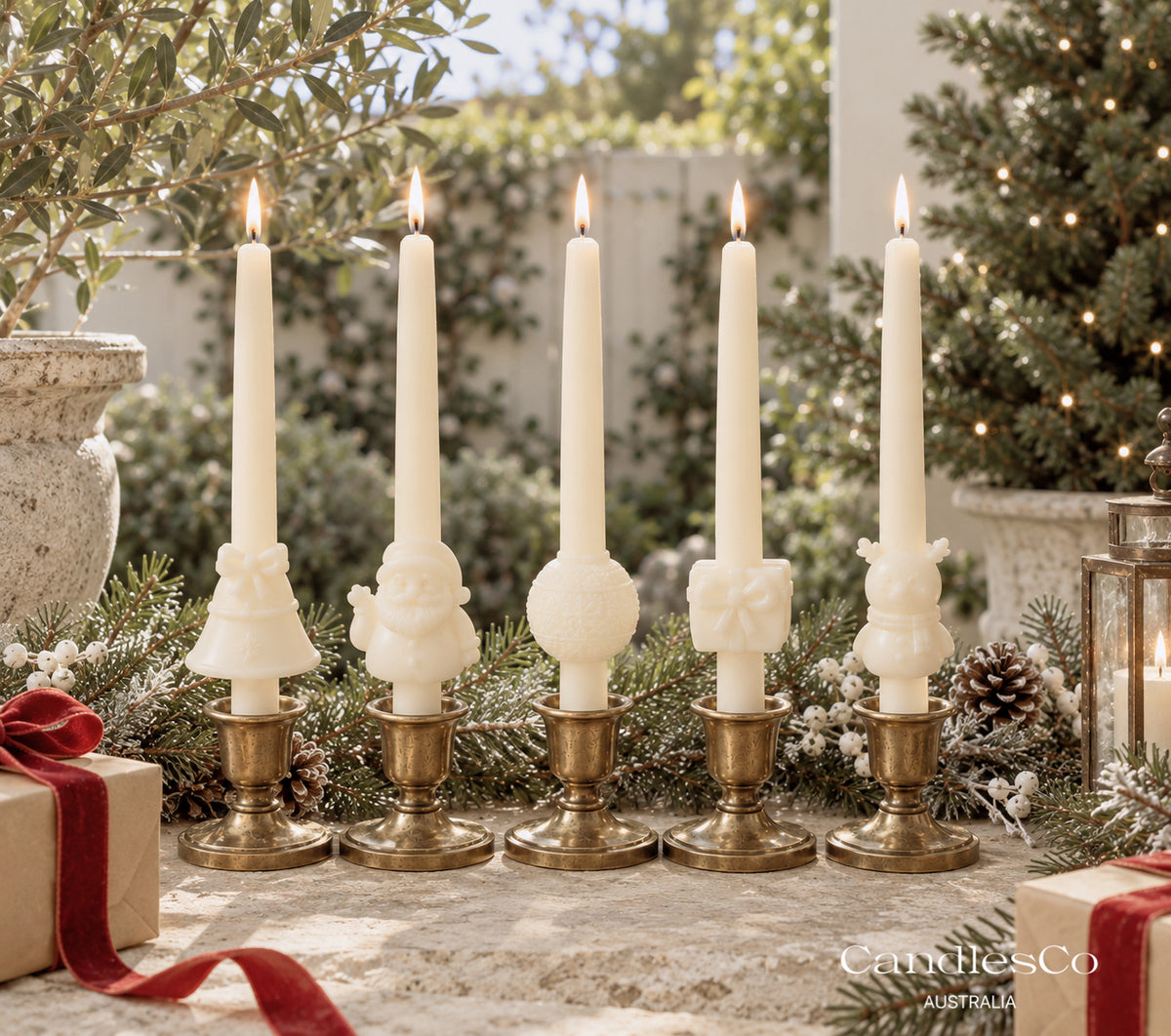 Christmas Taper Candle
