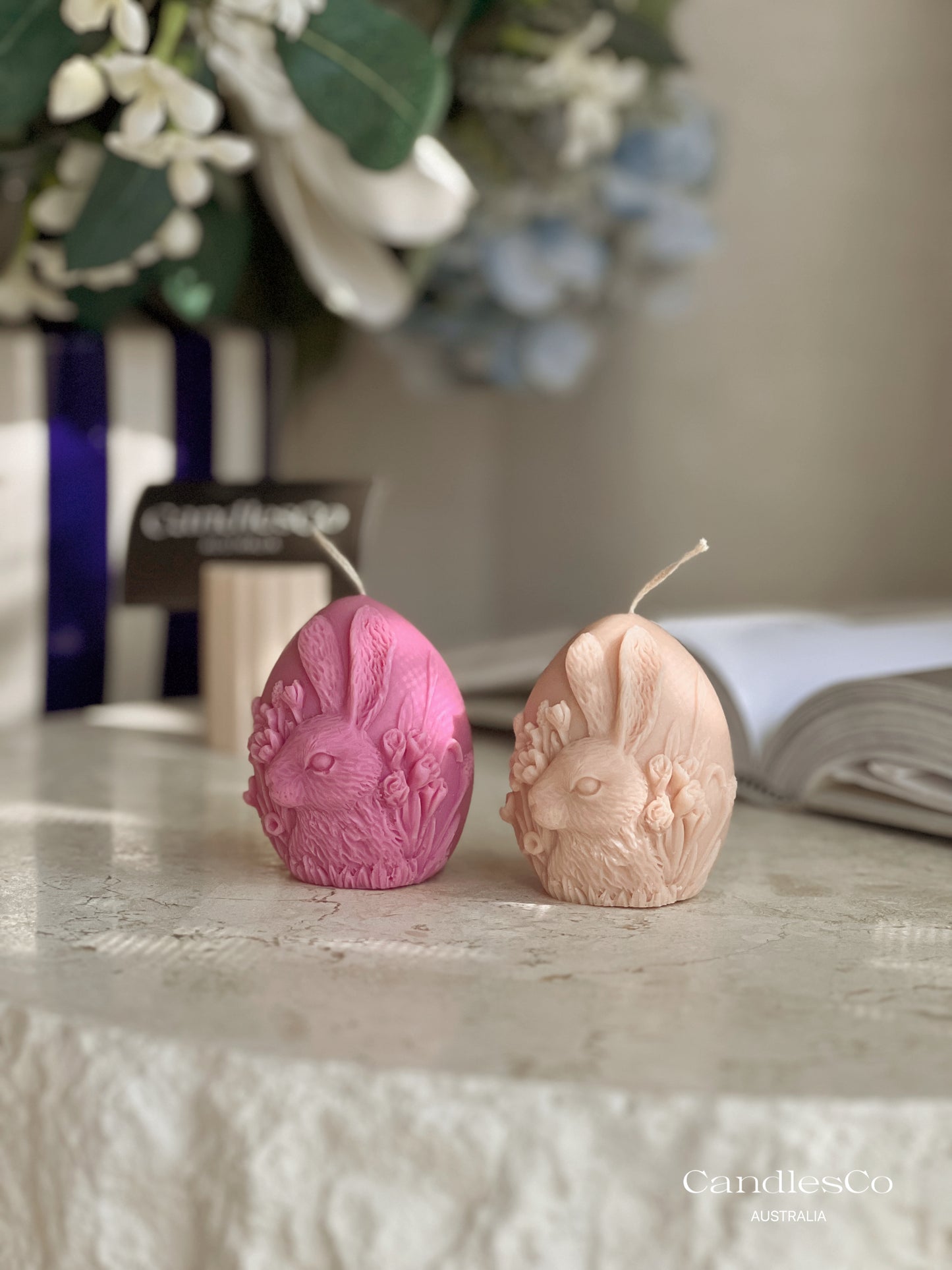 Bunny Egg Candle