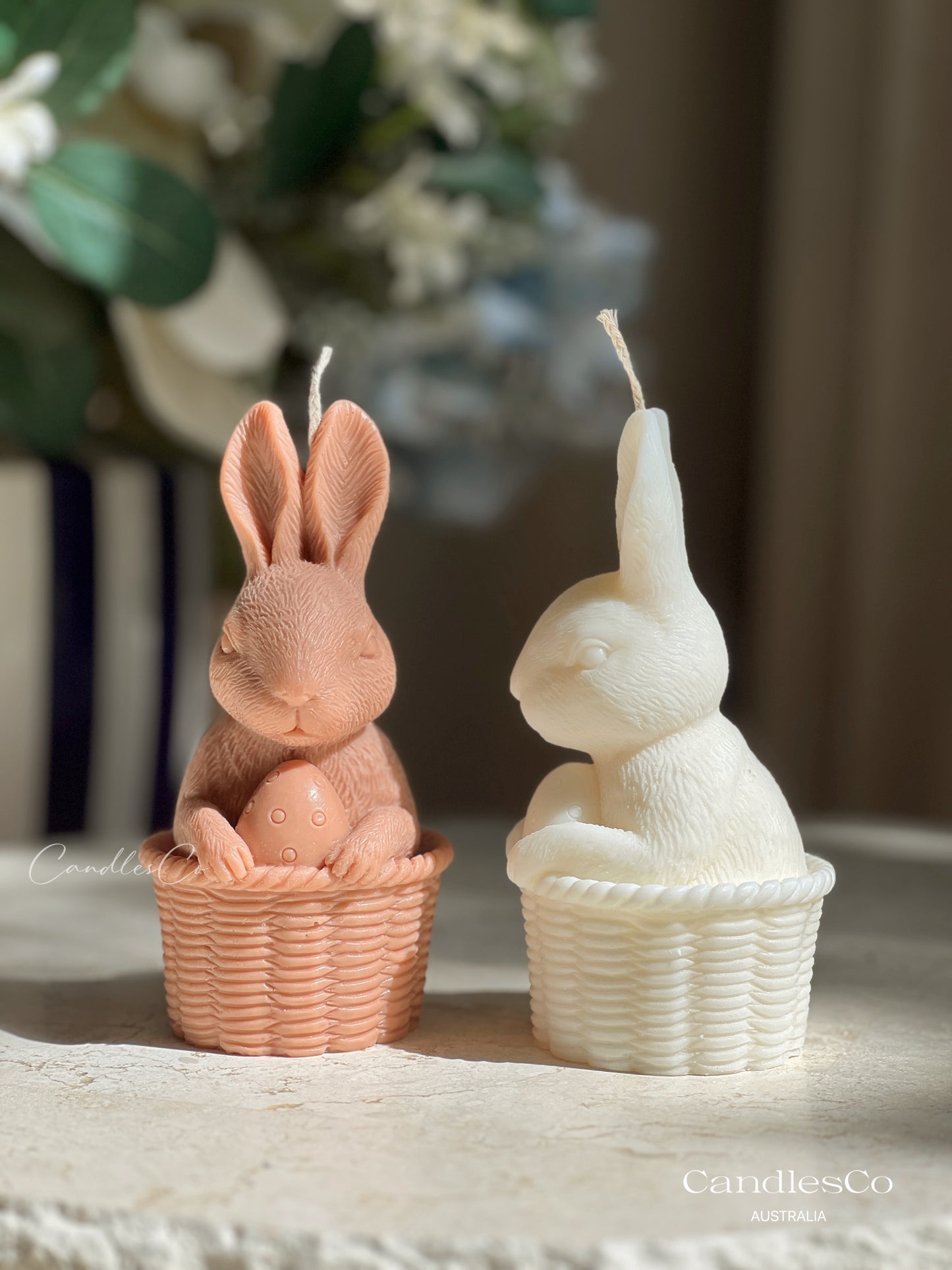 Easter Bunny Basket Candle