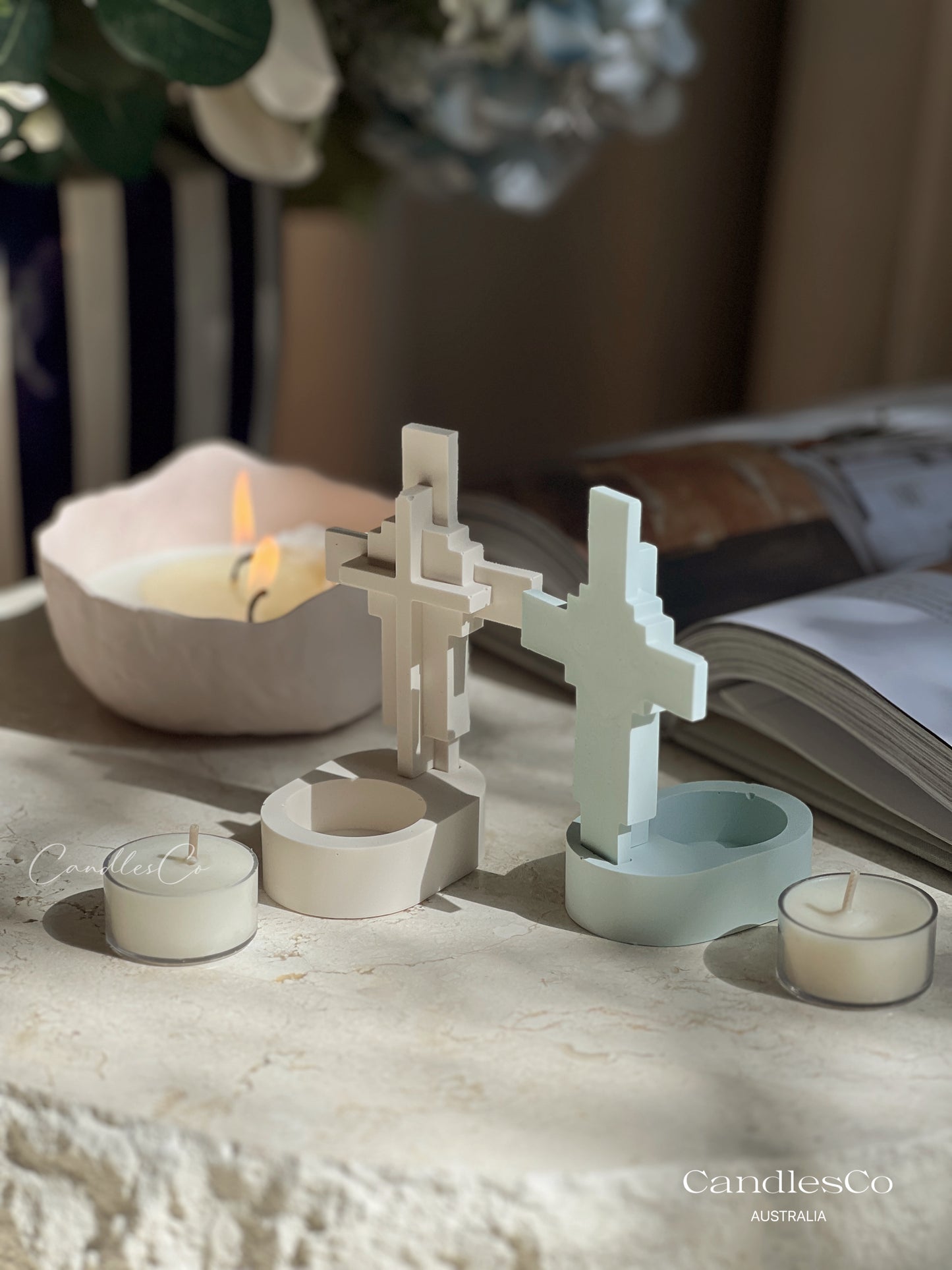 Cross Tealight Holder