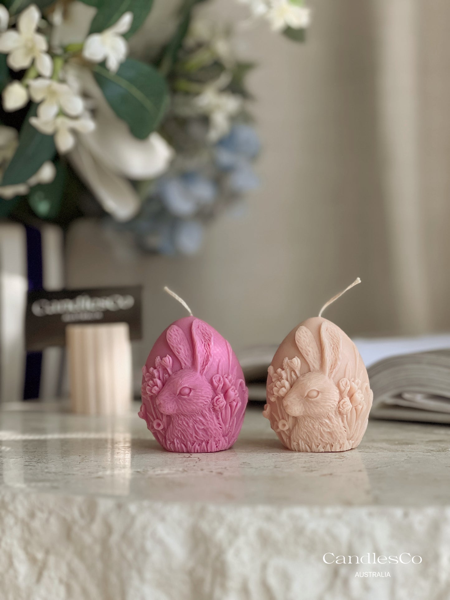 Bunny Egg Candle