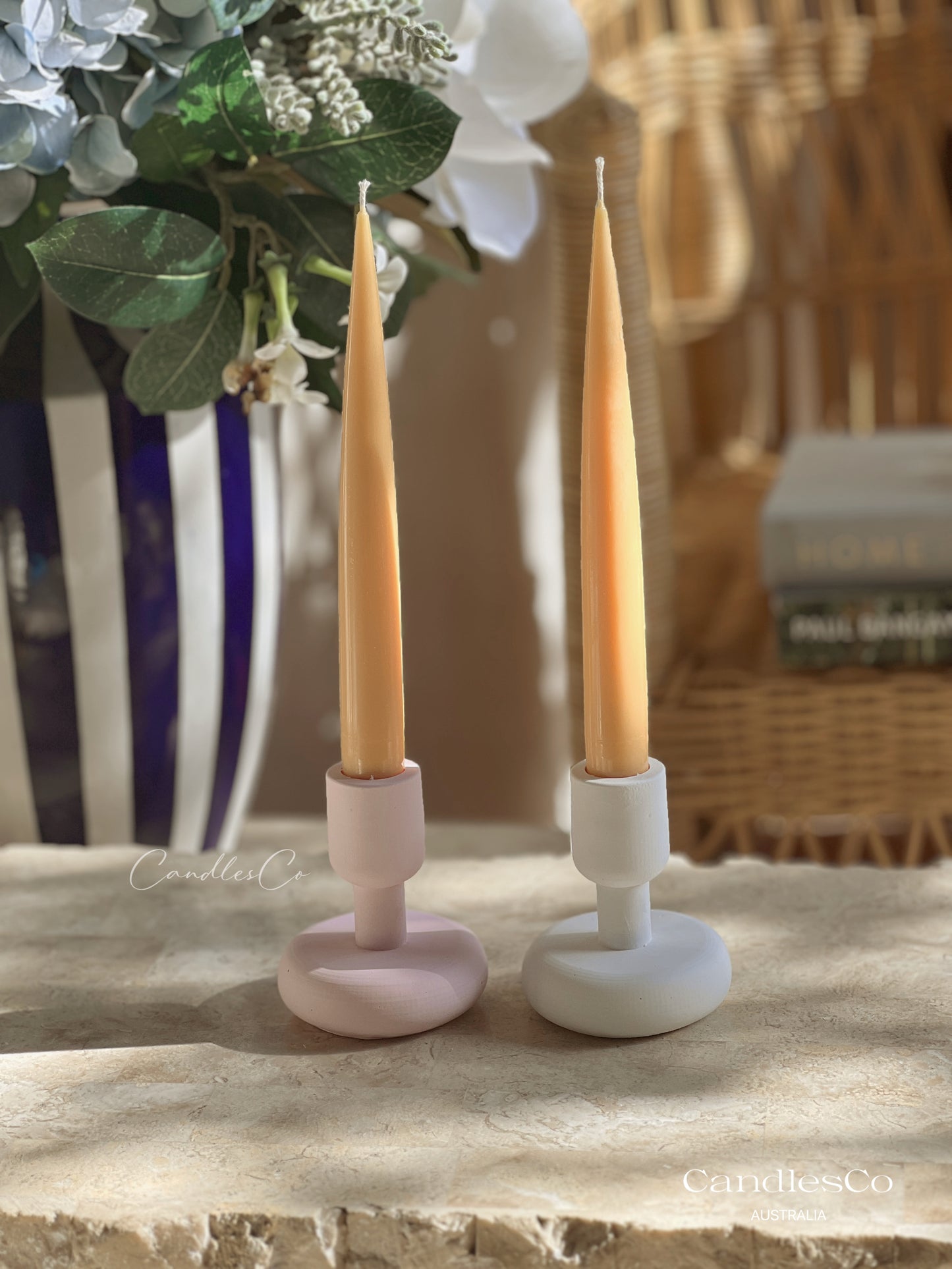 Sculpted Light Bases Candlestick Holder