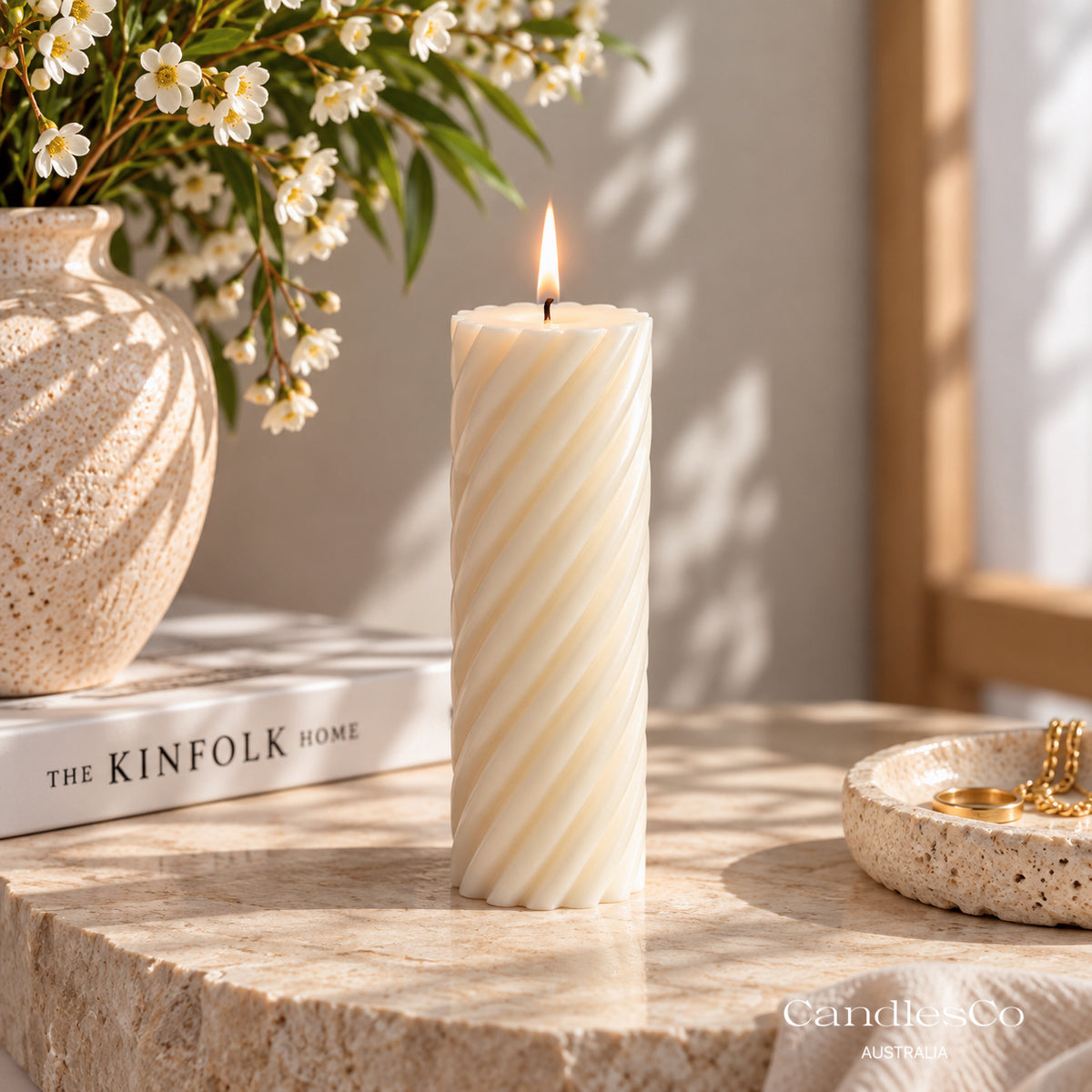 Twisted Pillar Candle