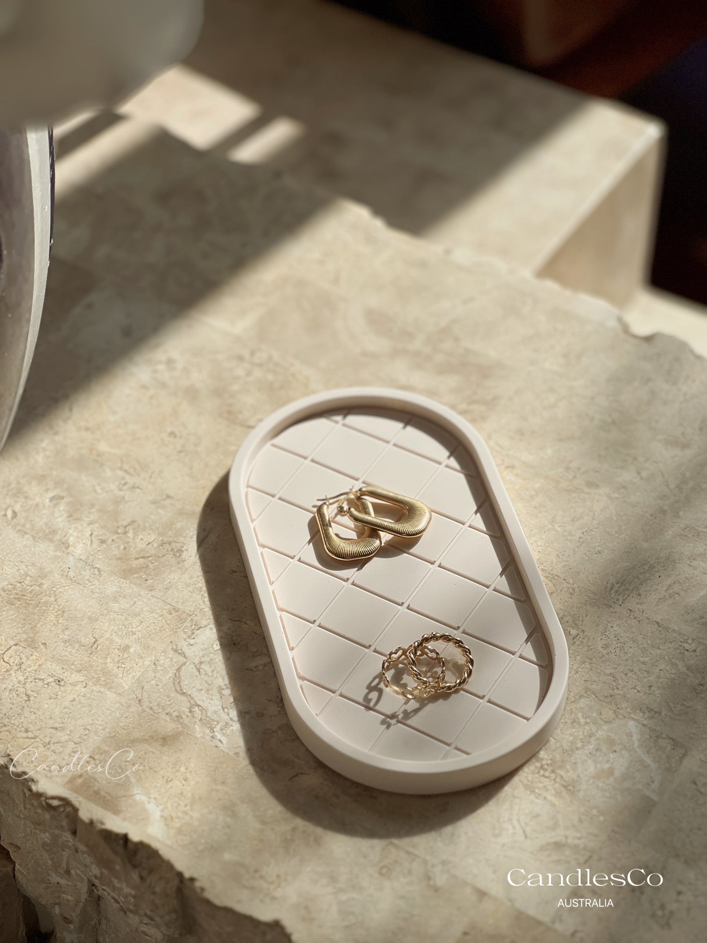 Oval Pattern Trinket Tray