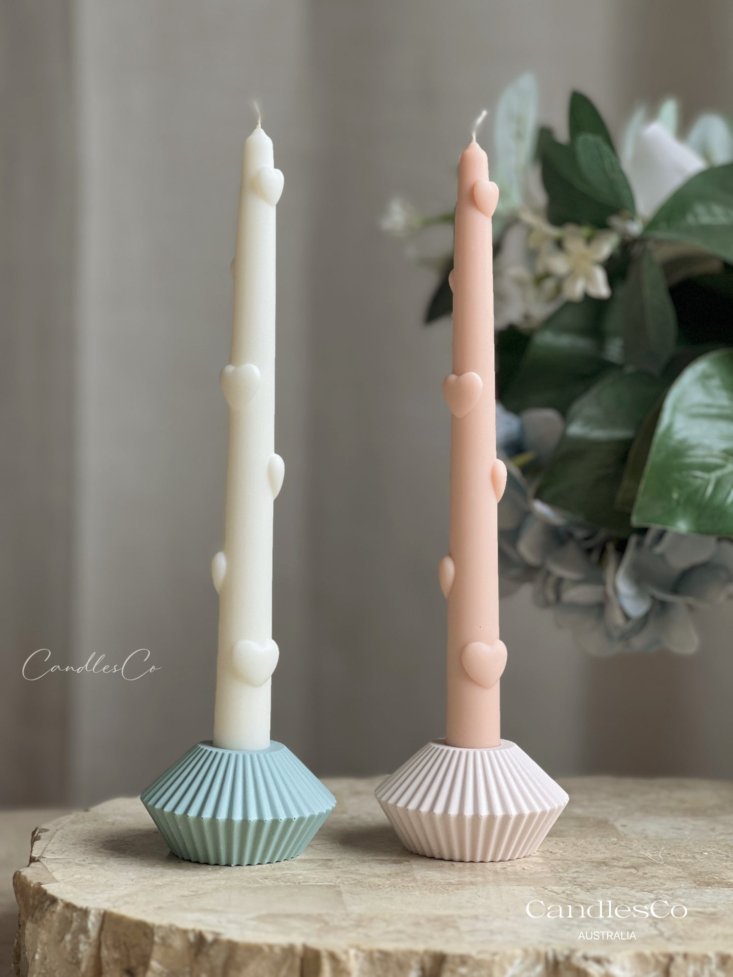 Heart Taper Candle