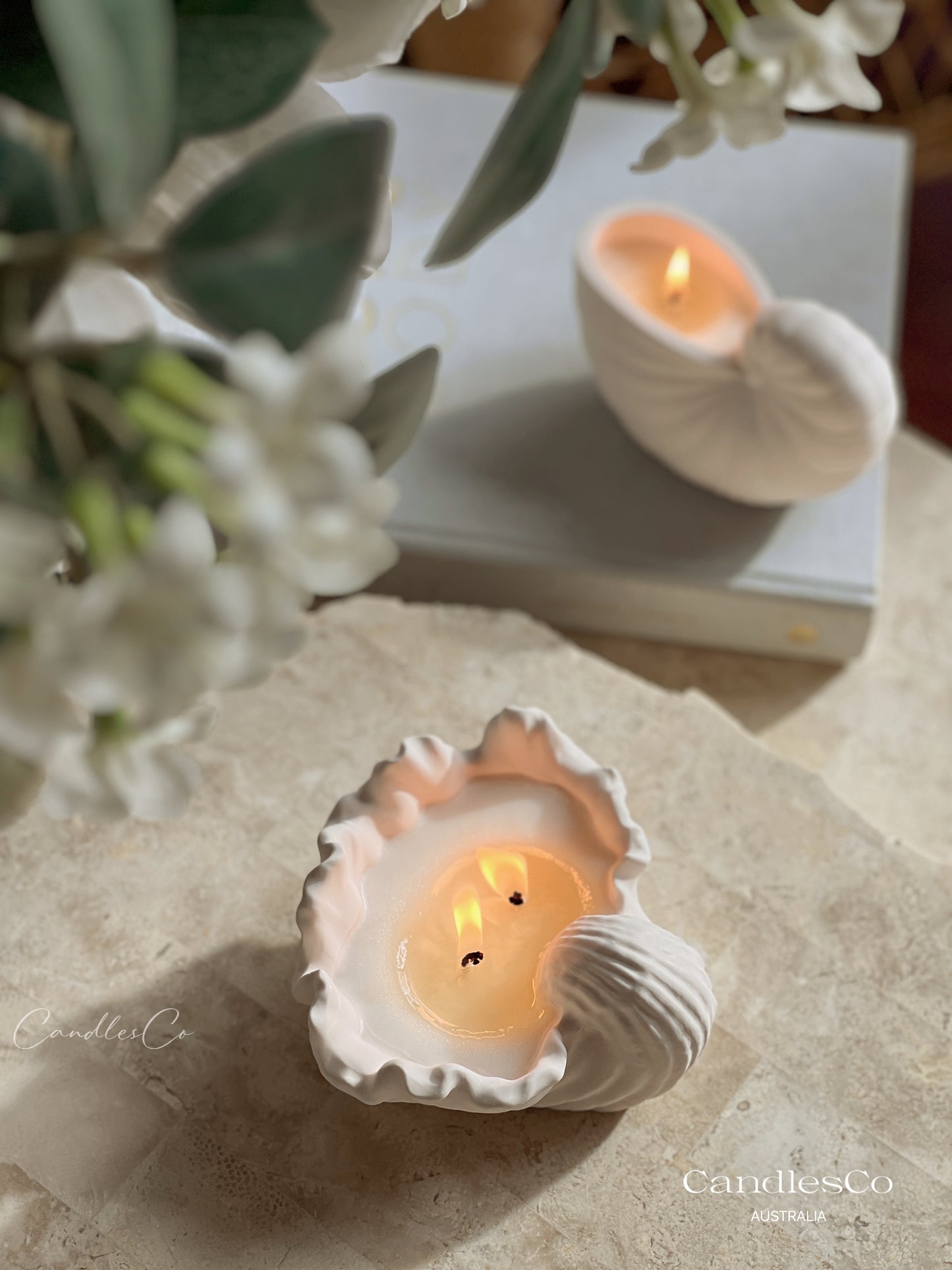 Shell Vessel Candle