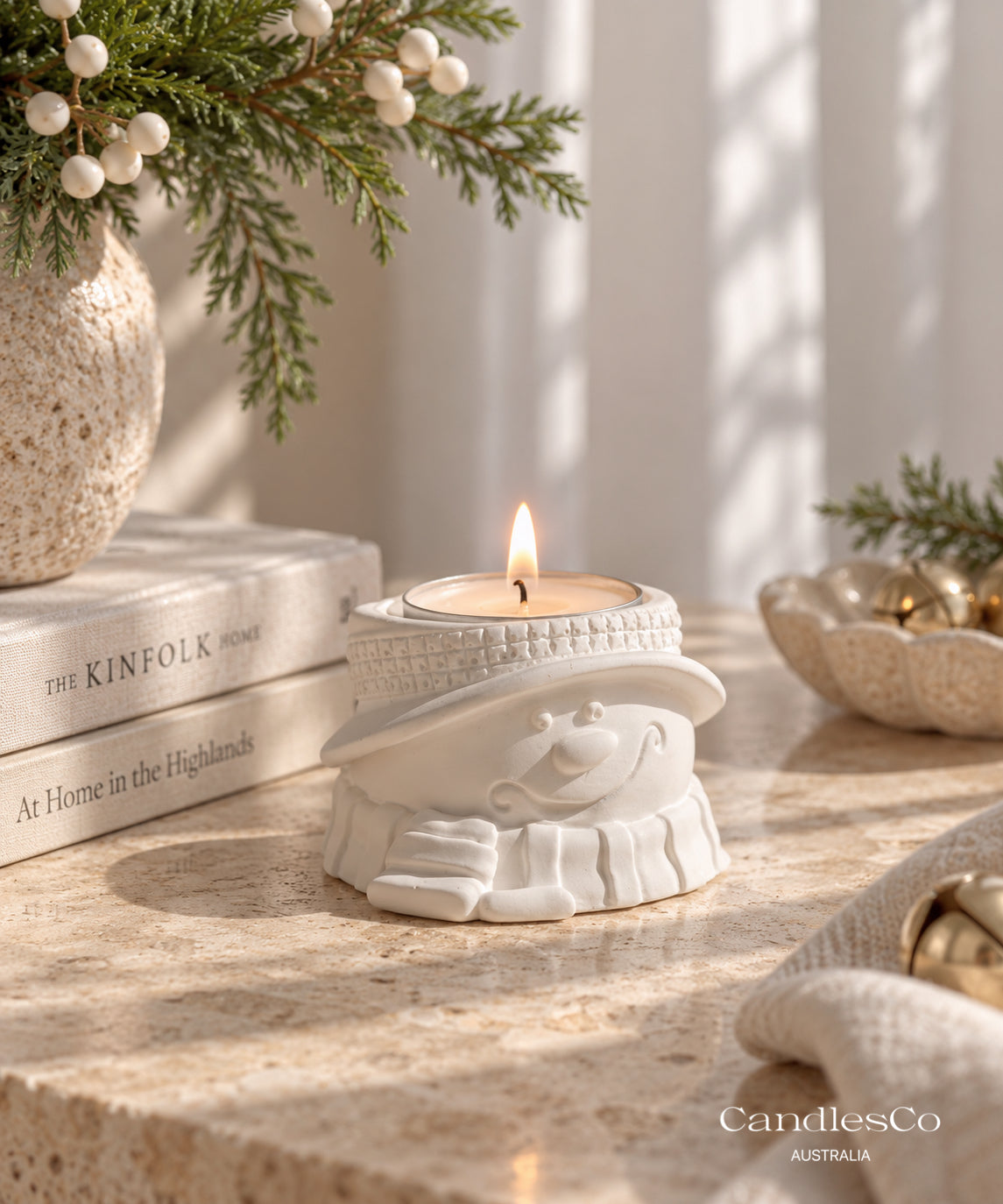 Snowmen Tea light Holder