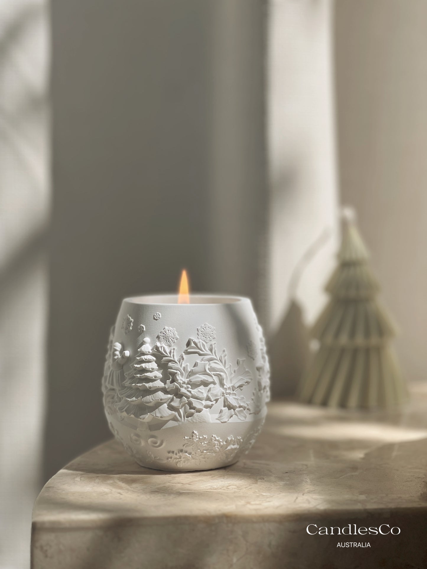 Winter Scene Christmas Vessel