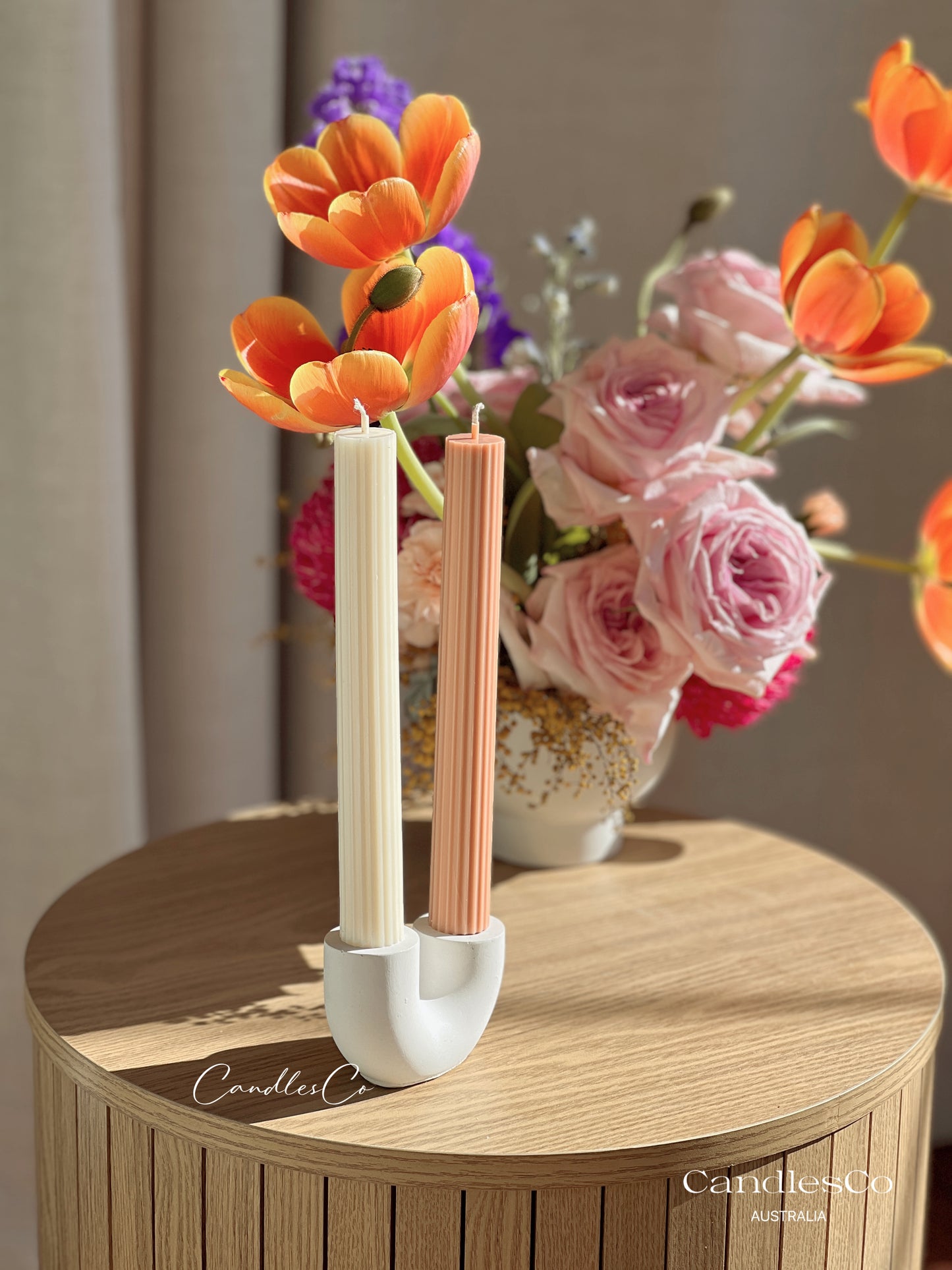 U Shaped Candle Holder