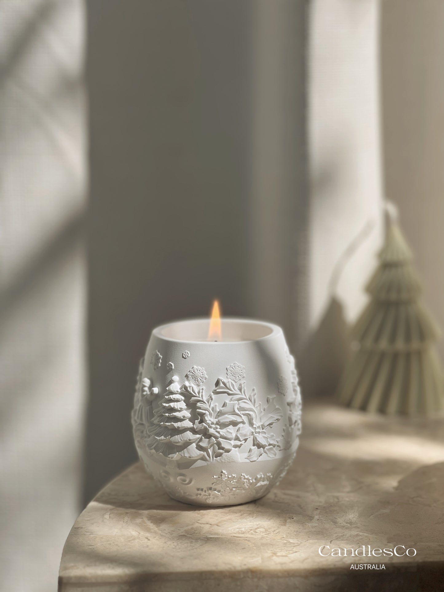 Winter Scene Christmas Vessel
