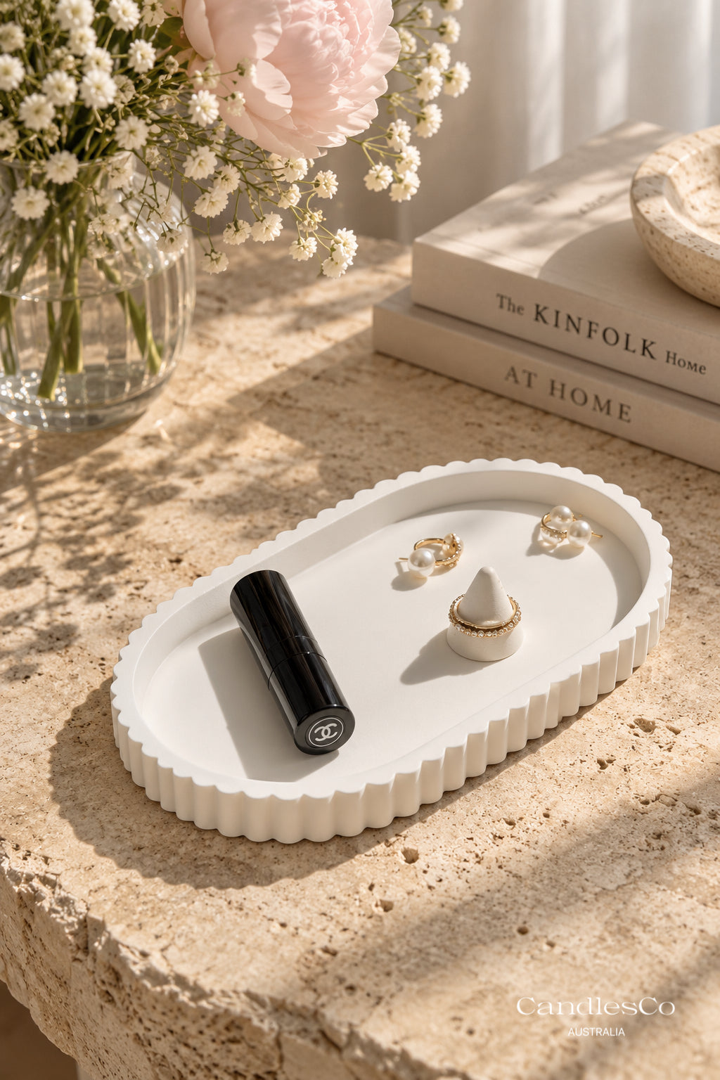 Fluted Oval Trinket Tray