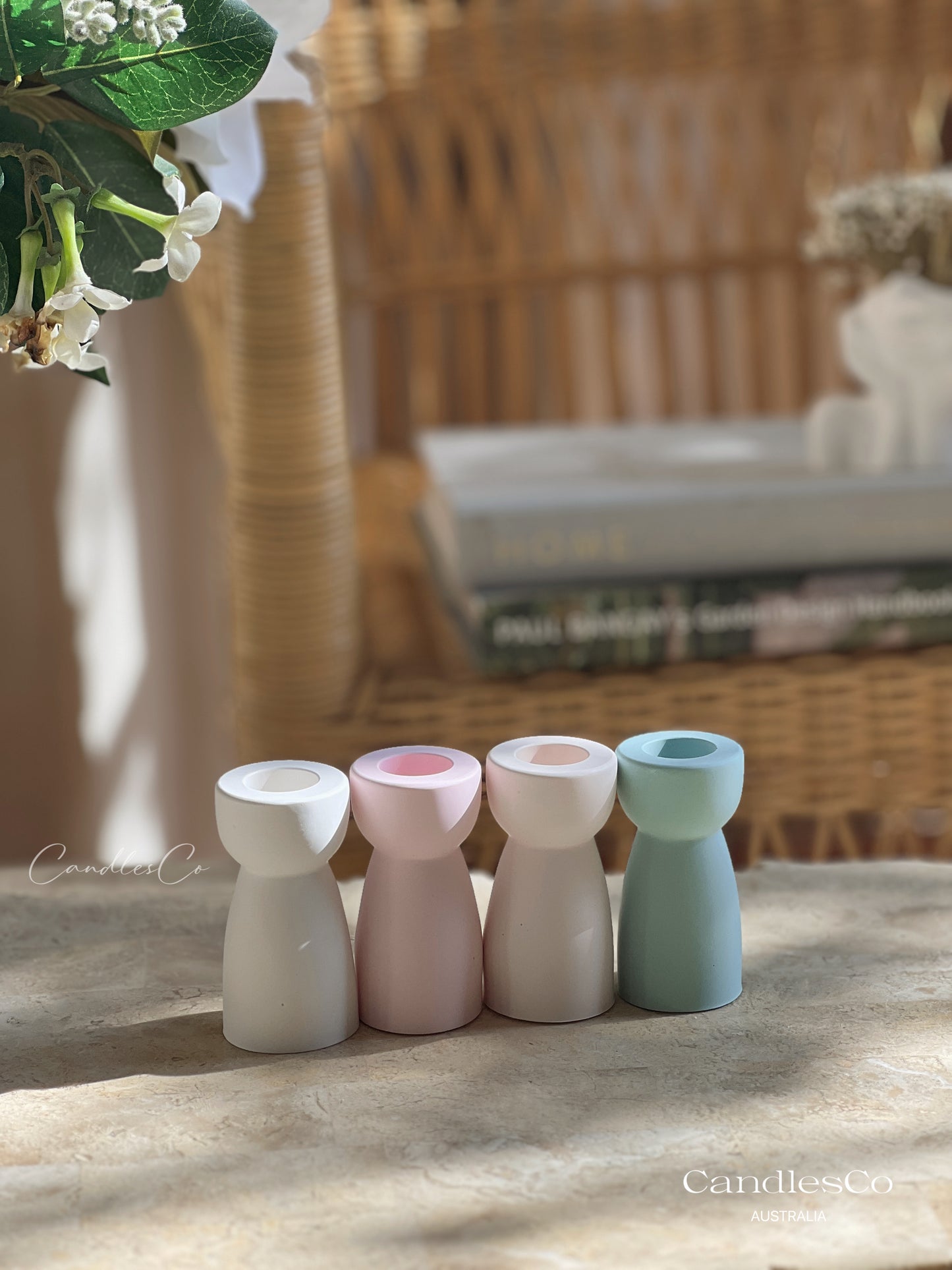 Hourglass Candlestick Holder