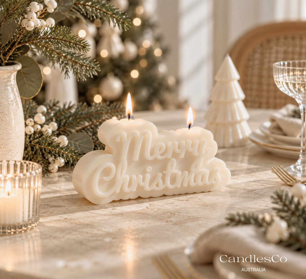 Merry Christmas Candle