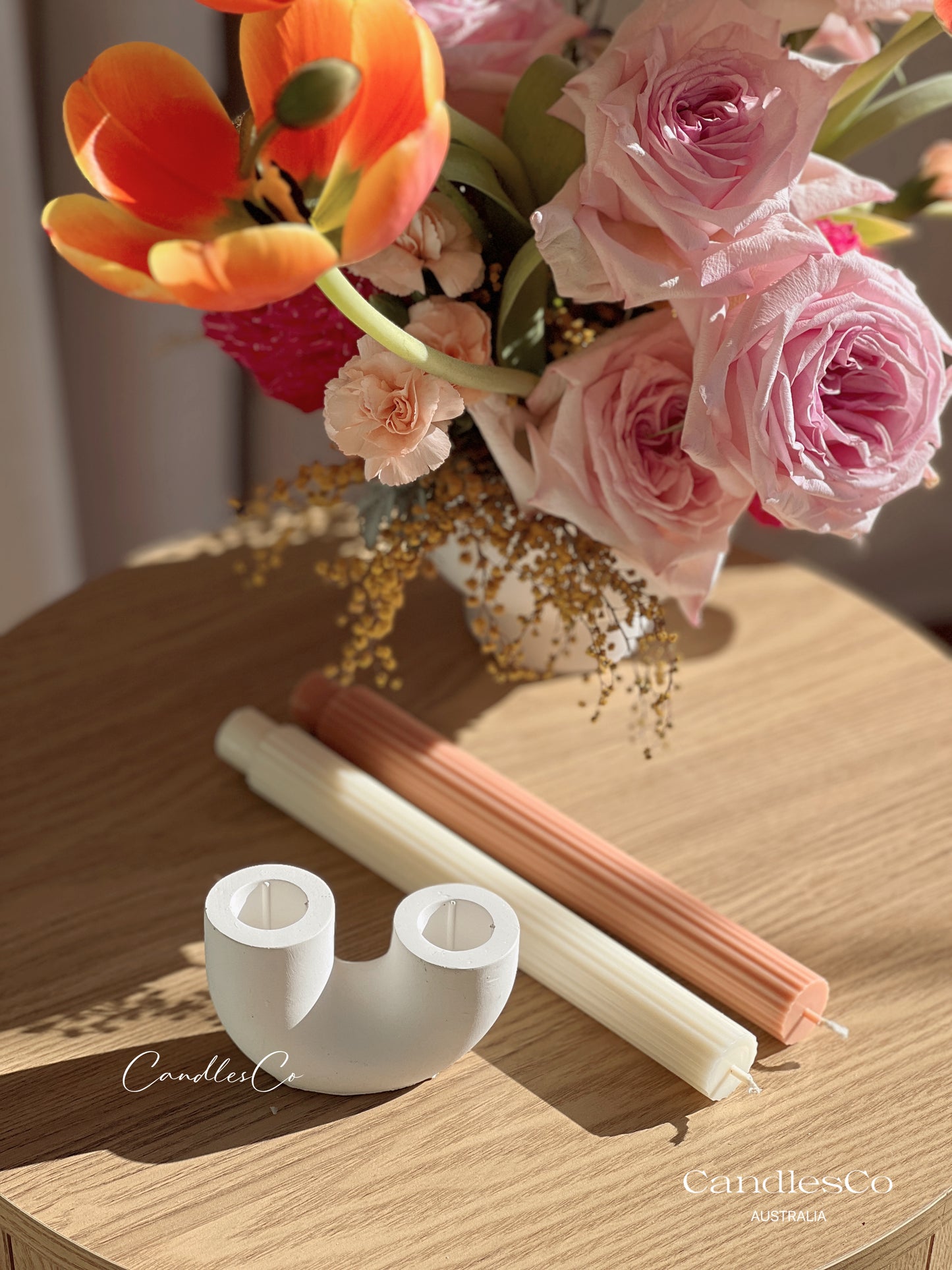 U Shaped Candle Holder