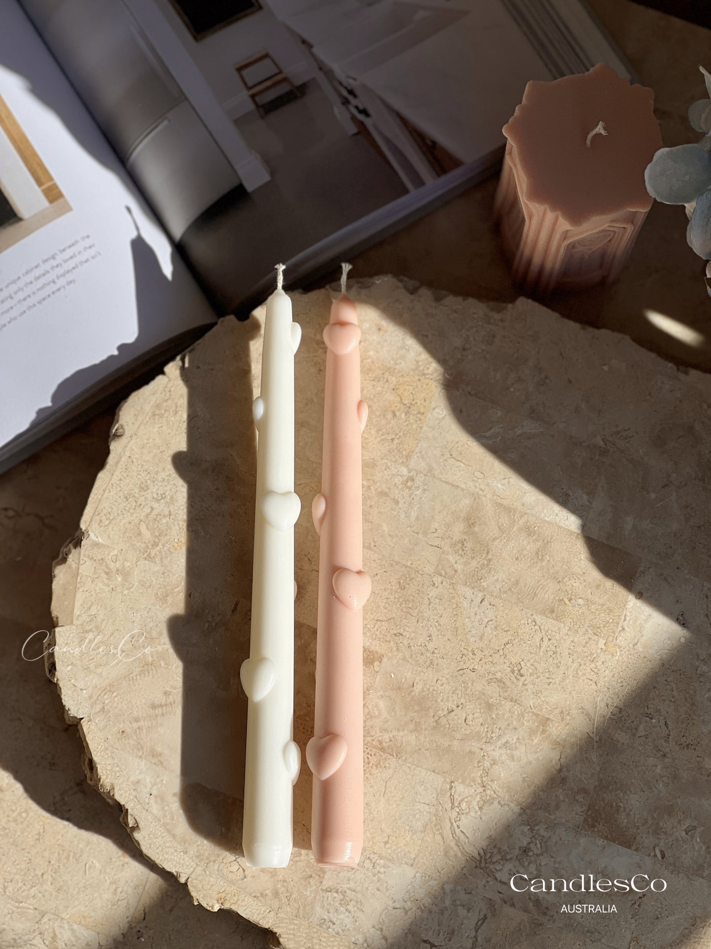 Heart Taper Candle