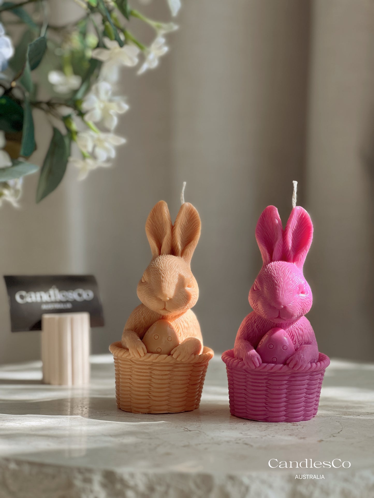 Easter Bunny Basket Candle