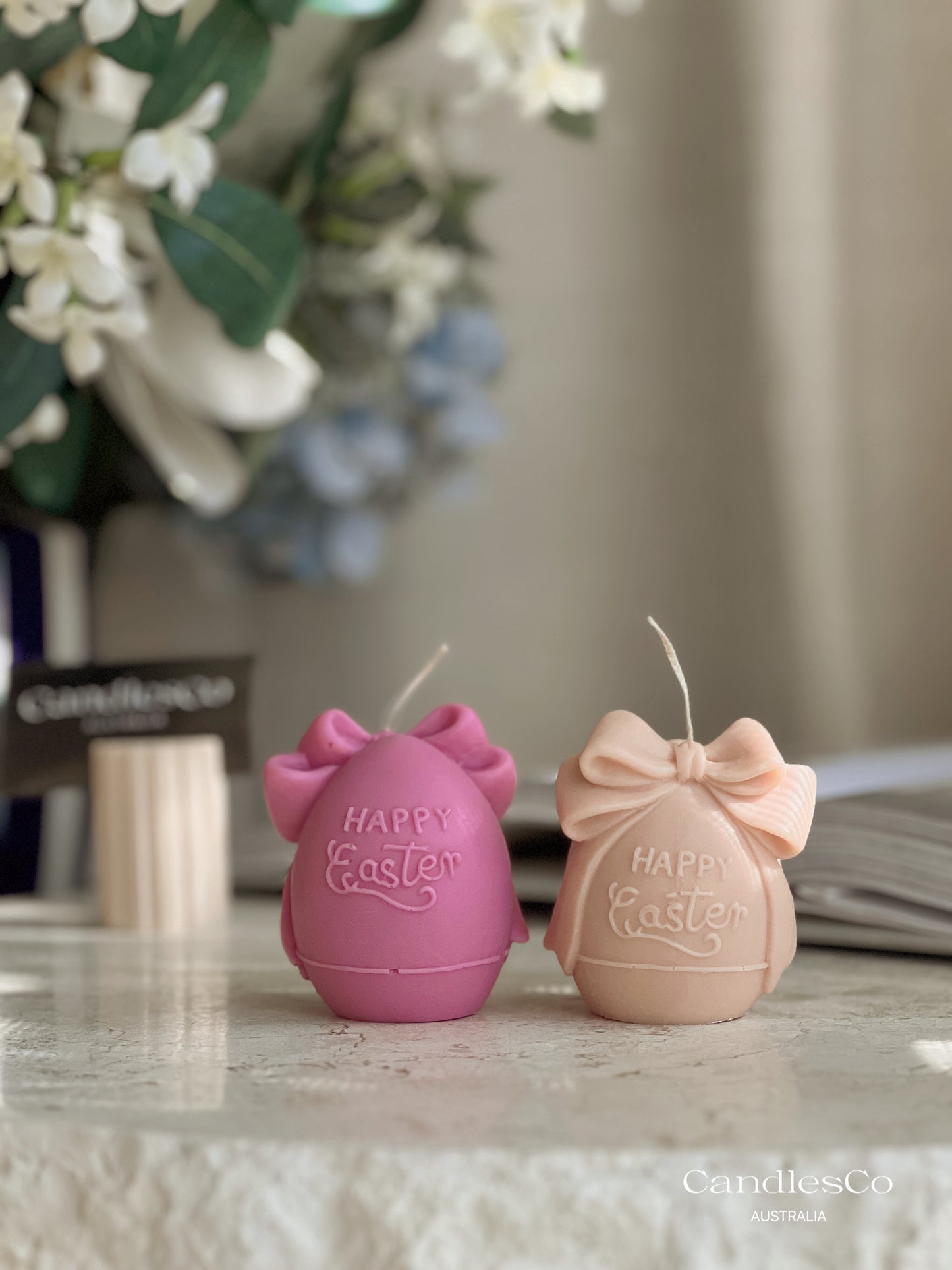 Happy Easter Egg Candle