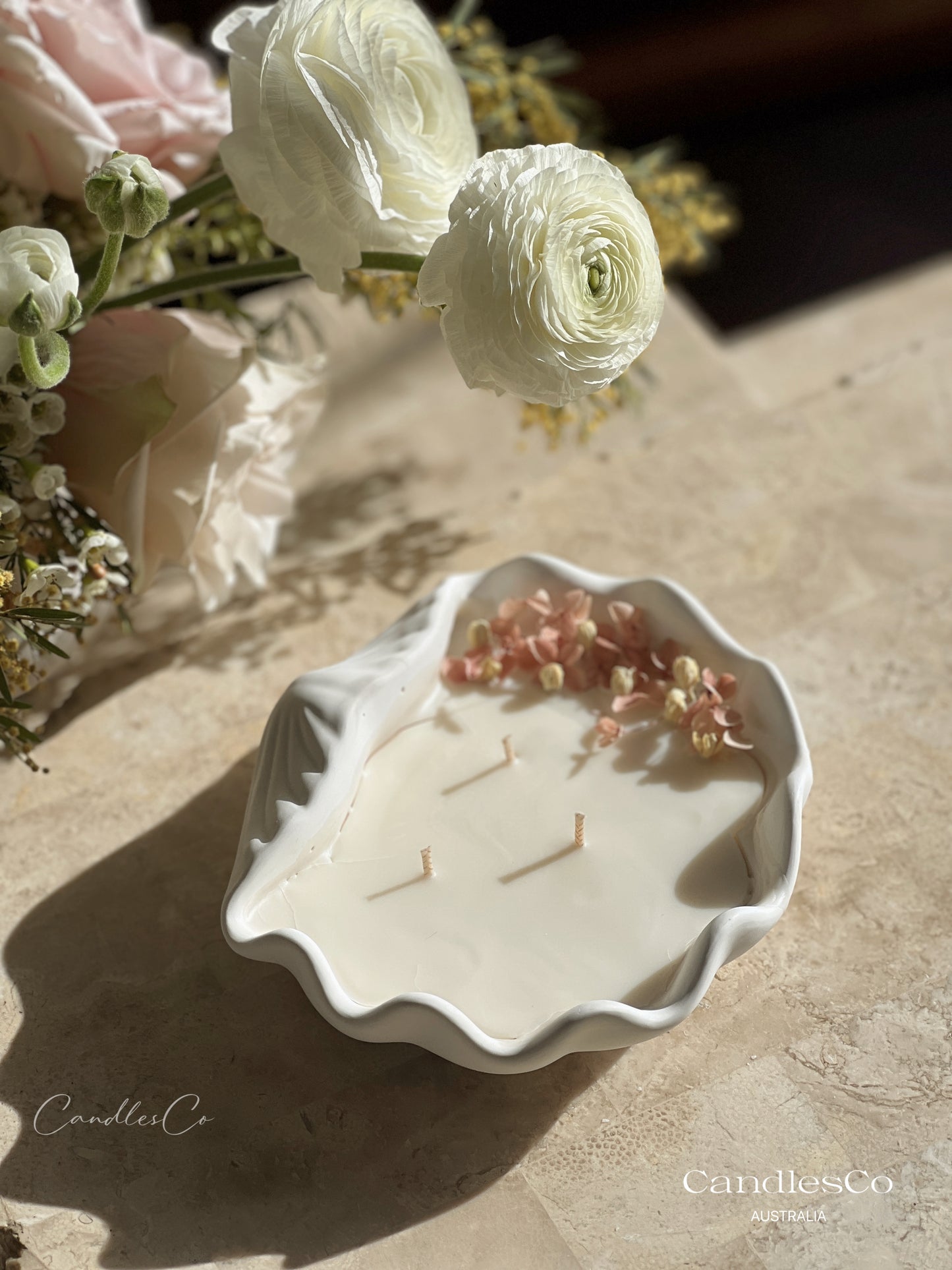 Seashell Scented Dried Flowers