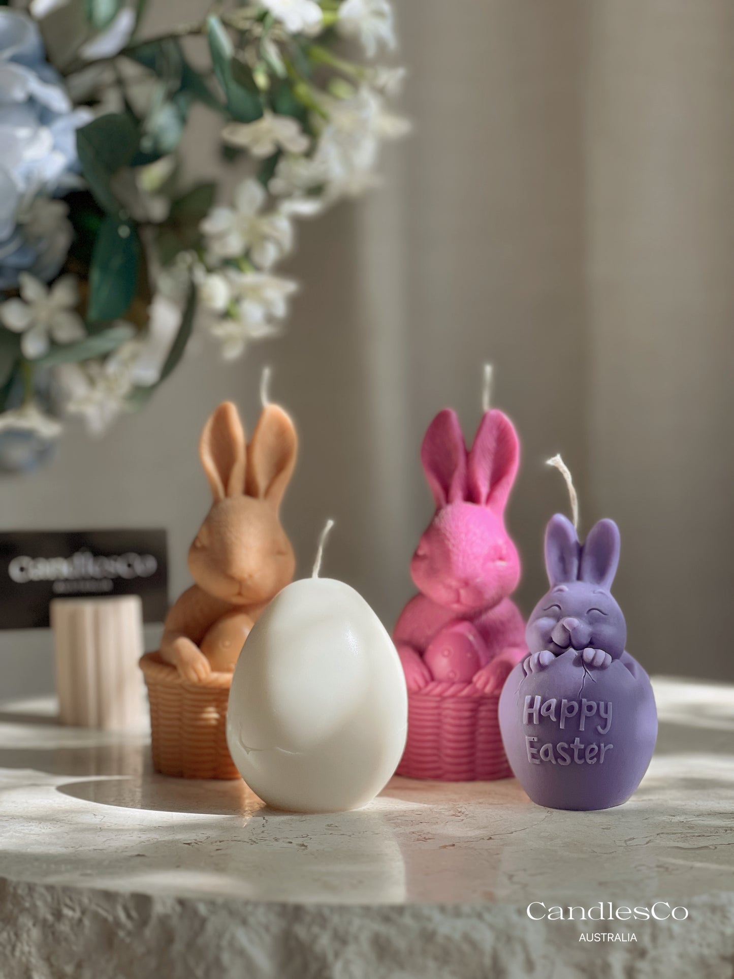 Easter Bunny Basket Candle