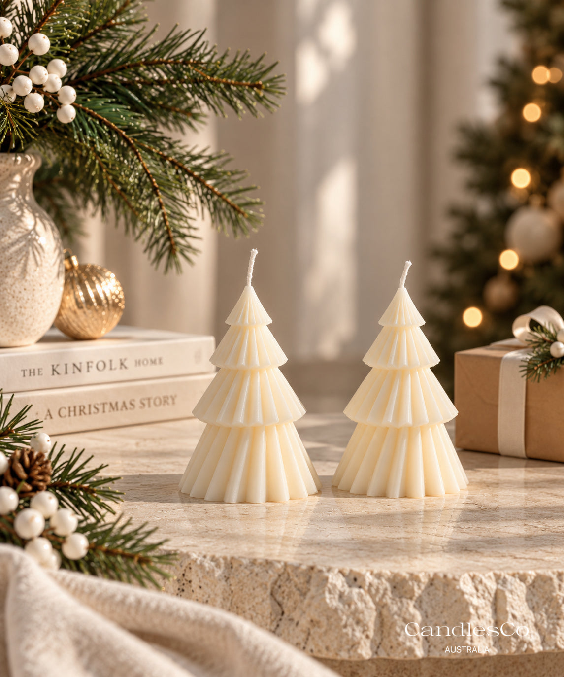 Sweeping Christmas Tree Candle