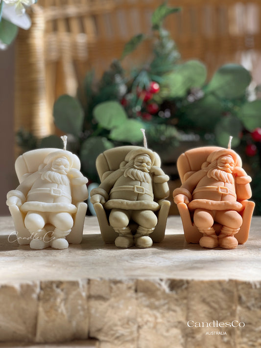 Sleeping Santa Claus Candle