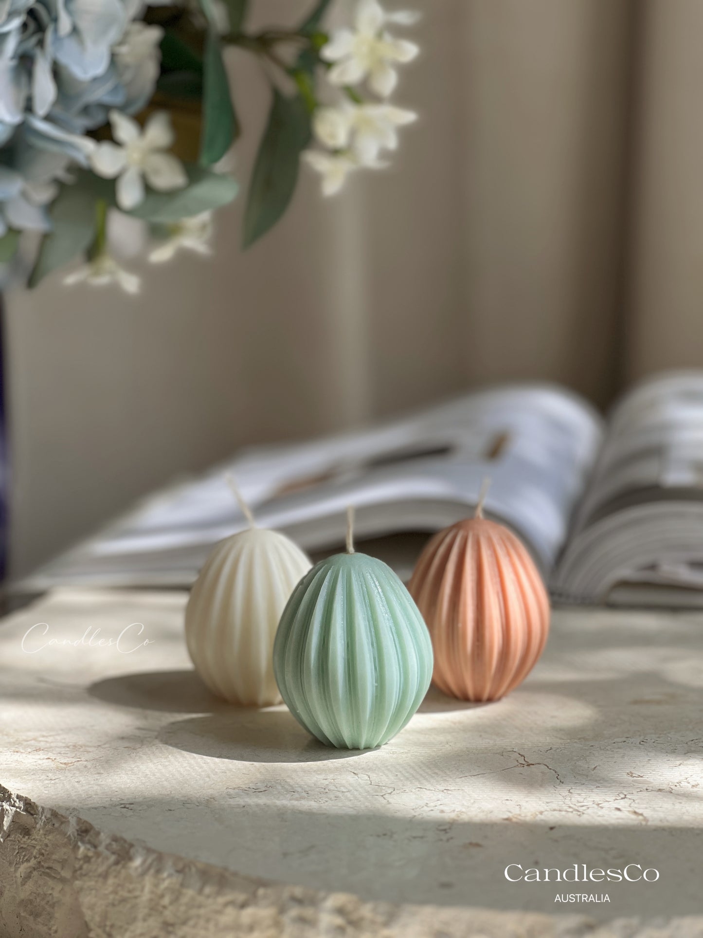Ribbed Easter Egg