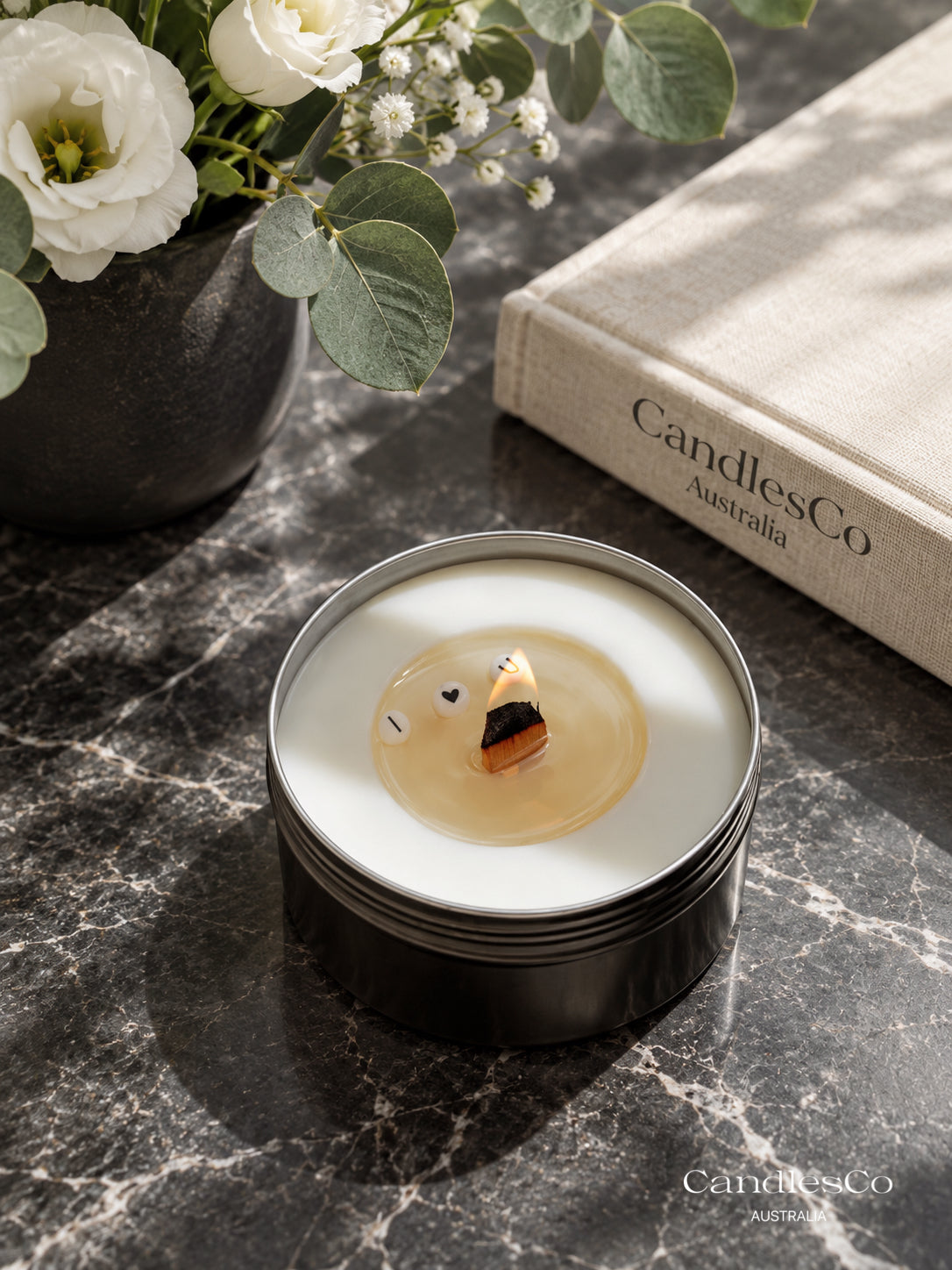 Personalised Message Candle – Custom Text Scented Soy Candle | Handmade Gift Tin for Birthdays, Anniversaries & Special Occasions