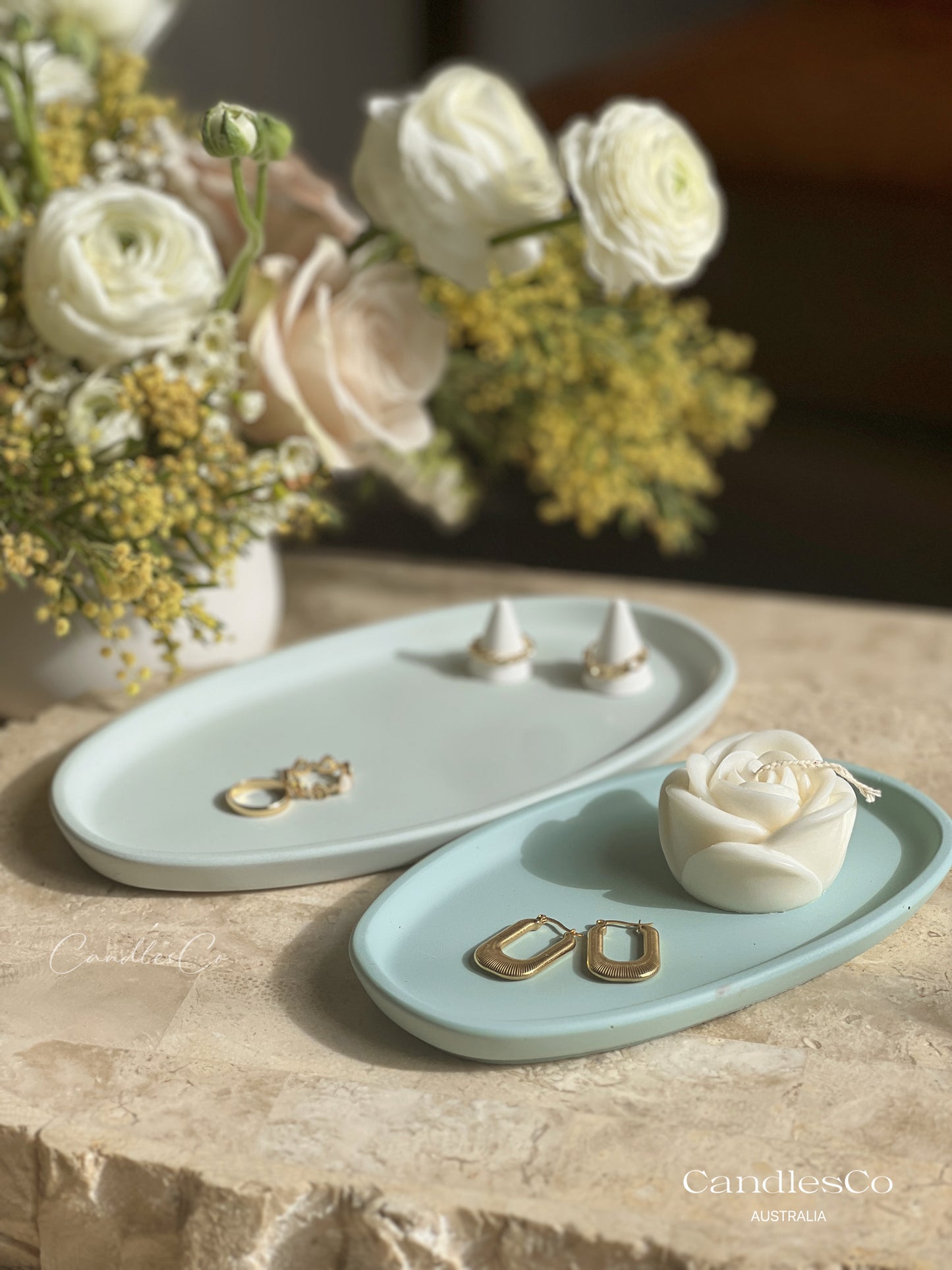 Thin Oval Trinket Tray