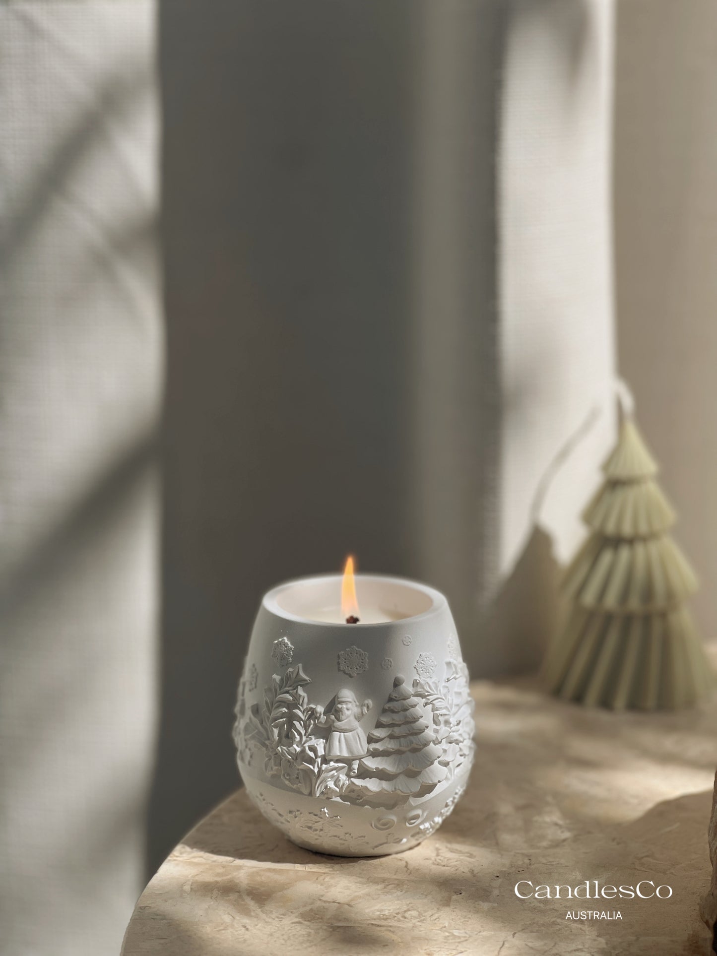 Winter Scene Christmas Vessel
