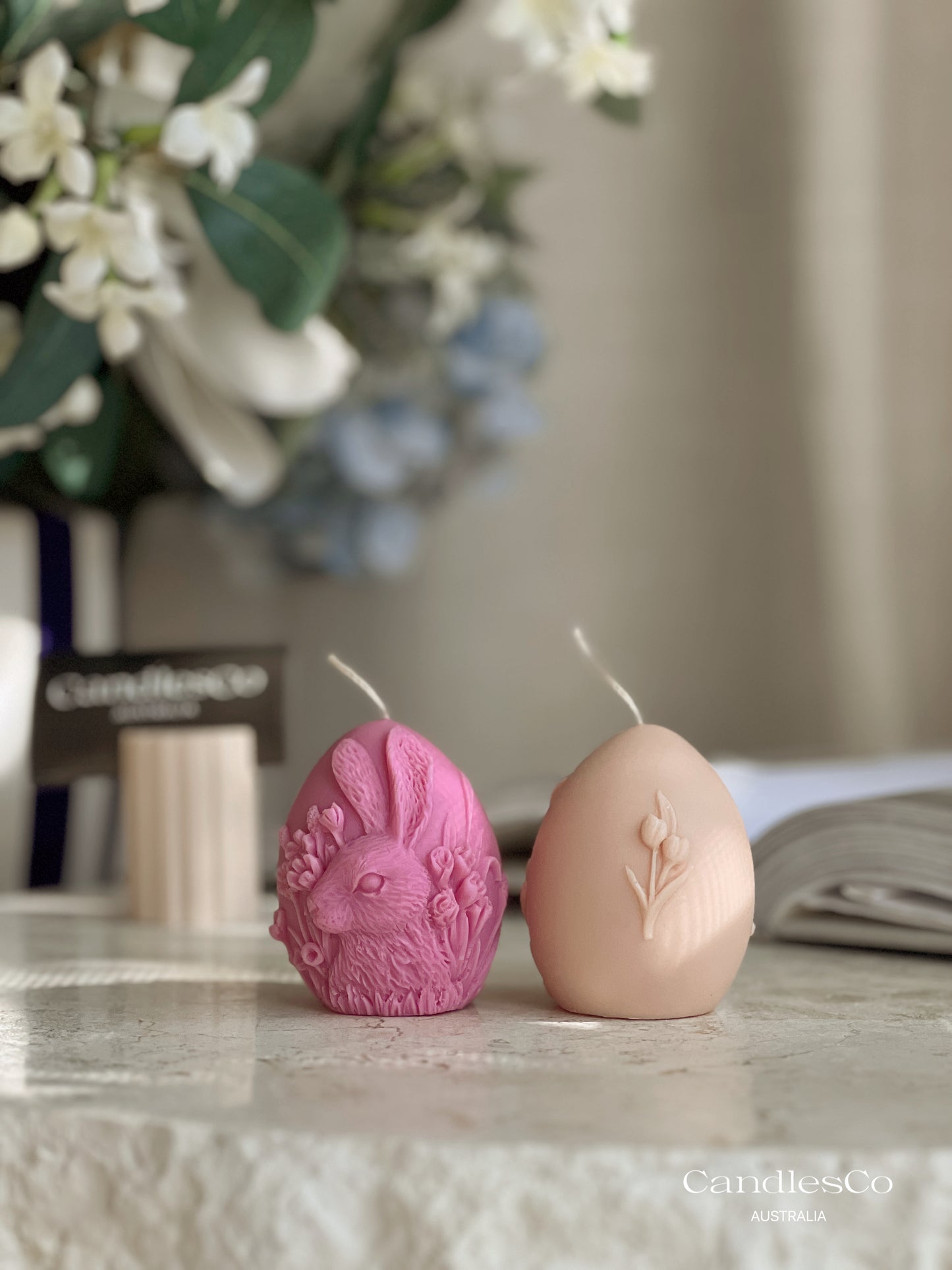 Bunny Egg Candle