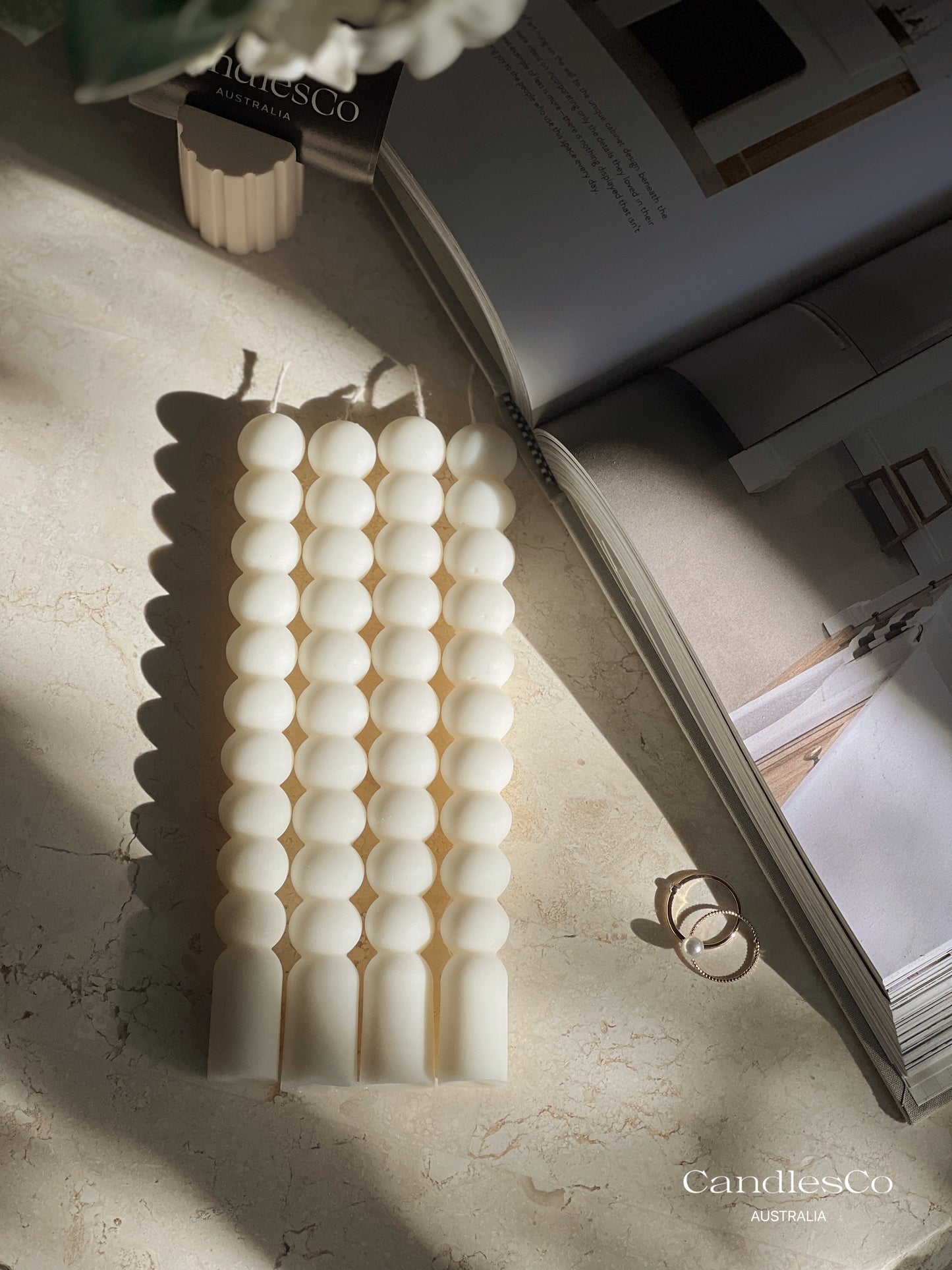 Bubble Taper Candle