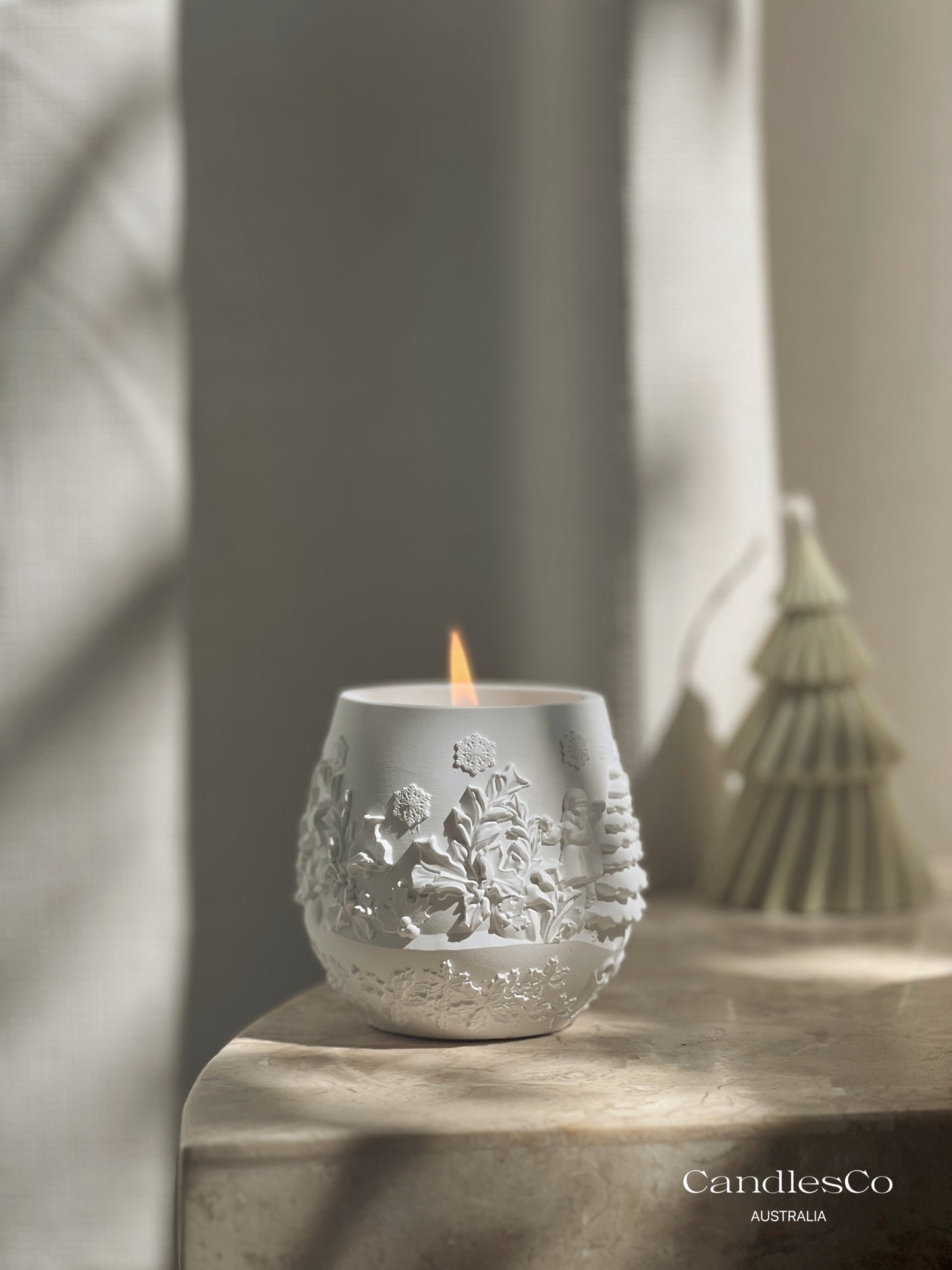Winter Scene Christmas Vessel