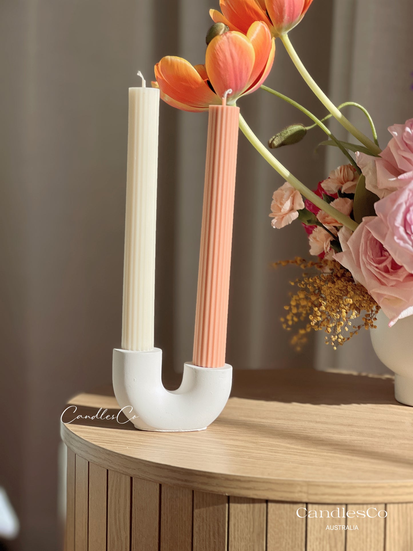 U Shaped Candle Holder