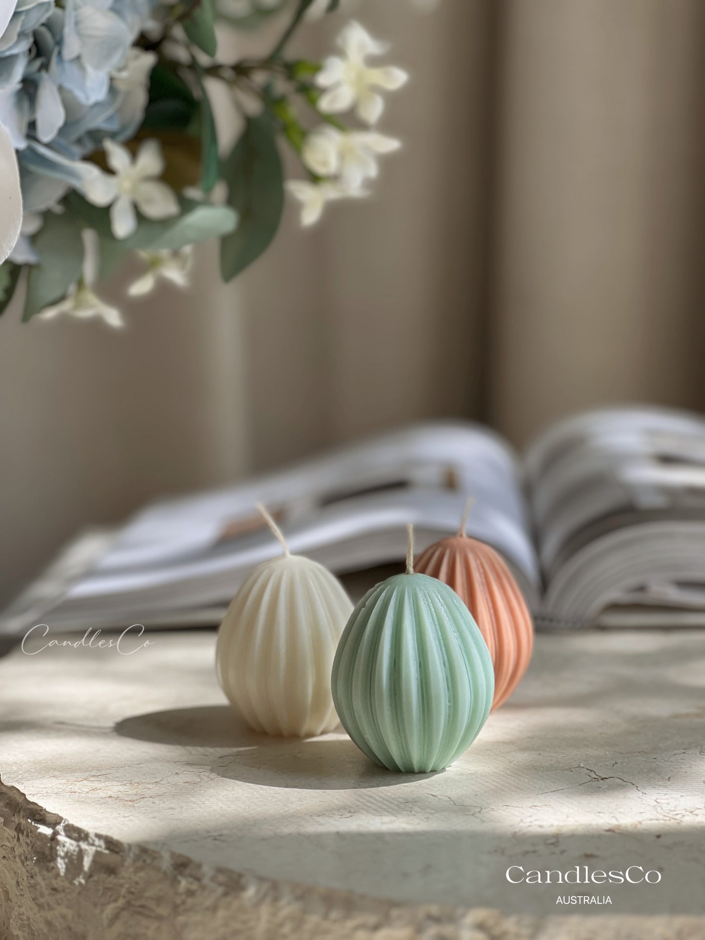 Ribbed Easter Egg
