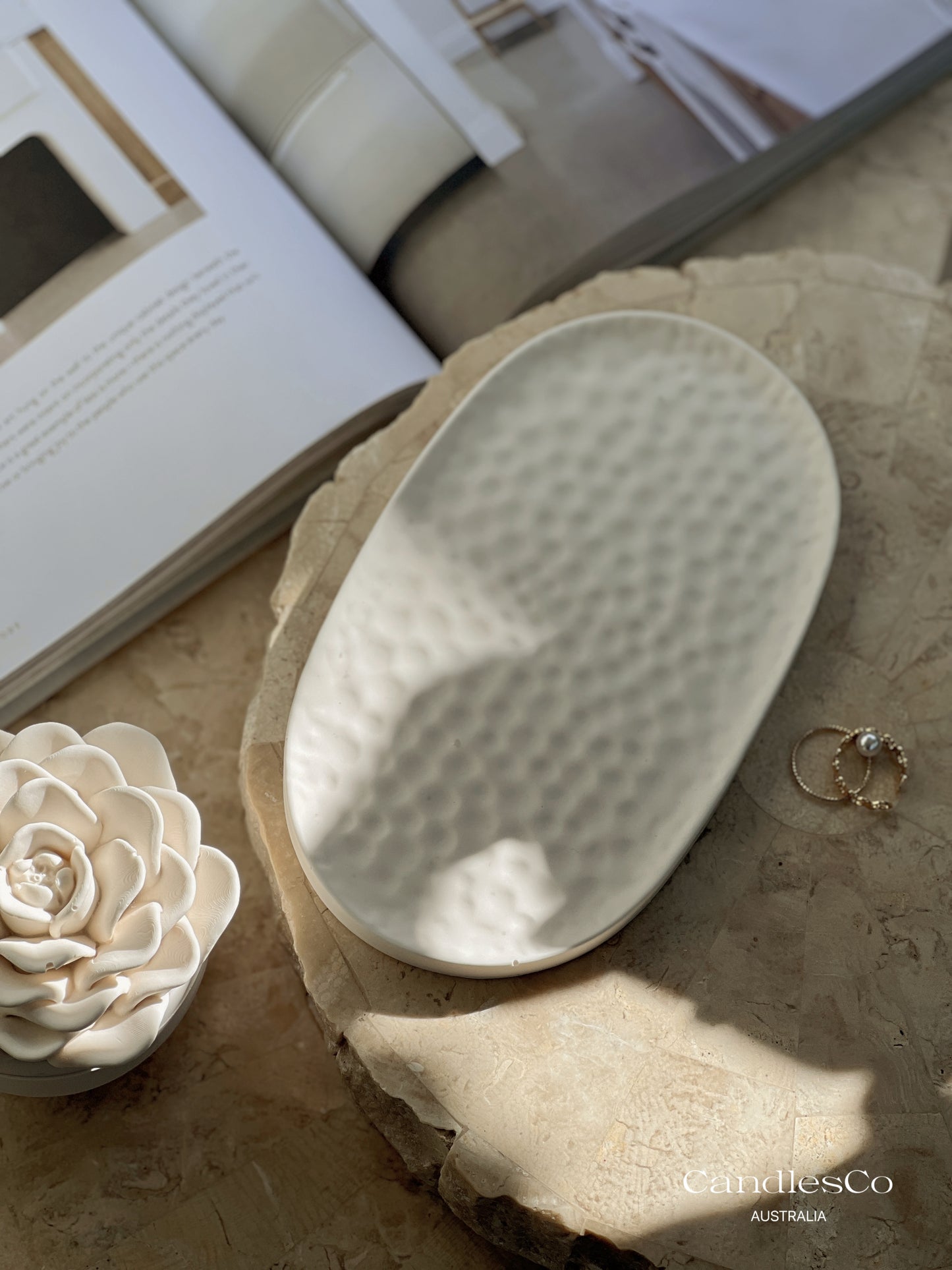 Textured Oval Tray