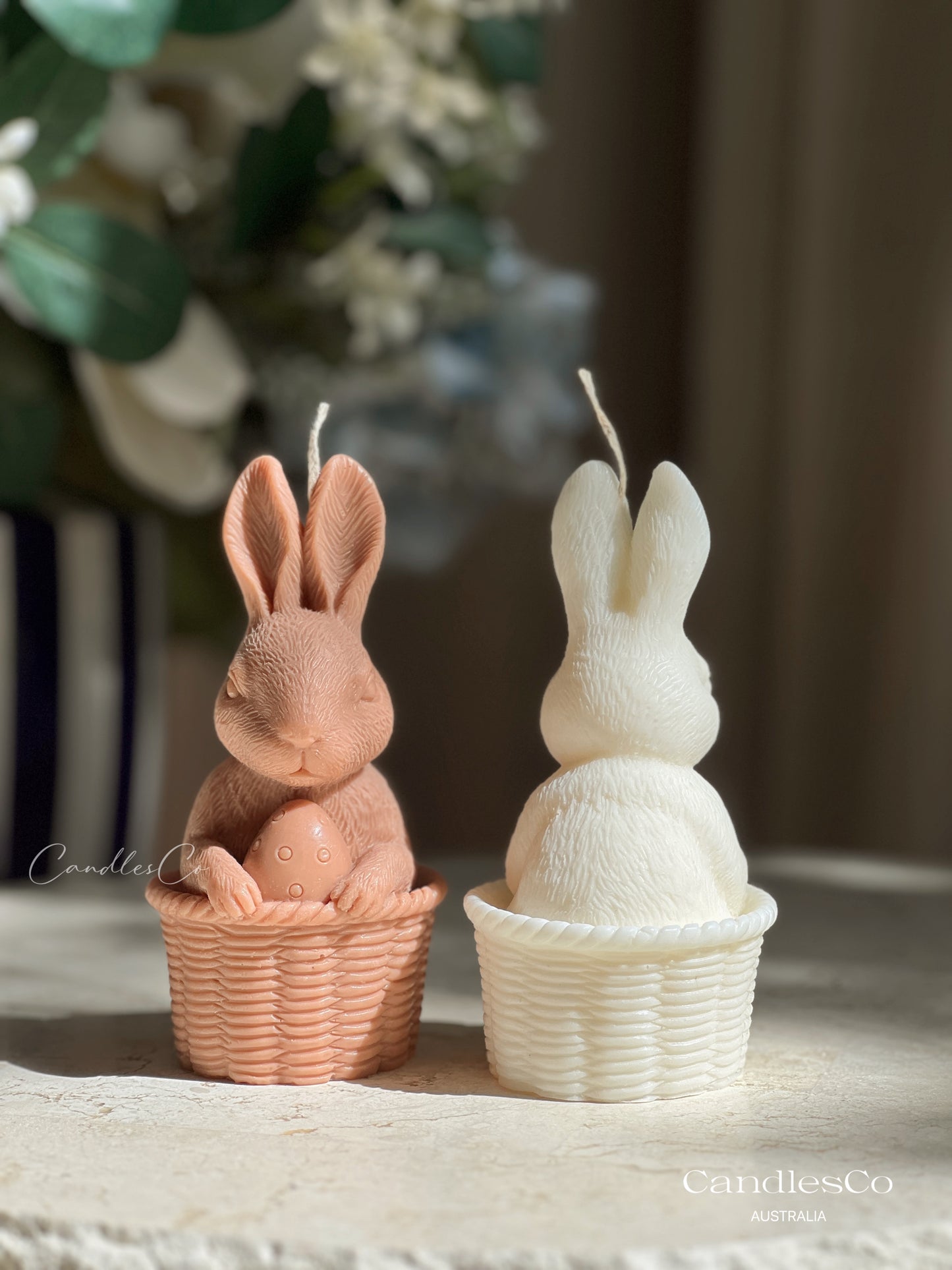 Easter Bunny Basket Candle