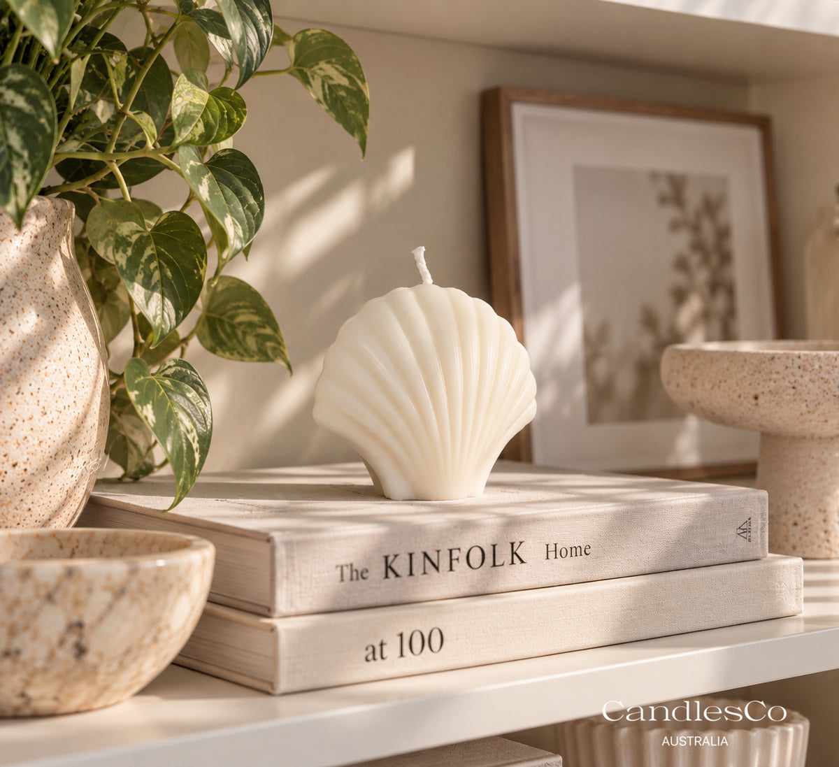 Scallop Seashell Candle