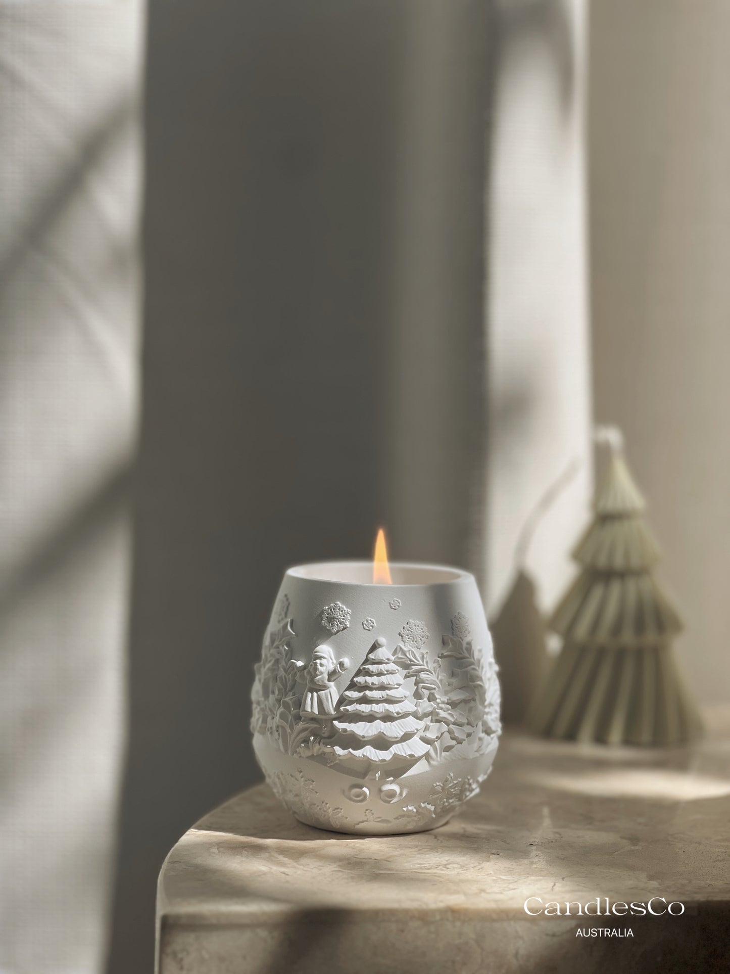 Winter Scene Christmas Vessel