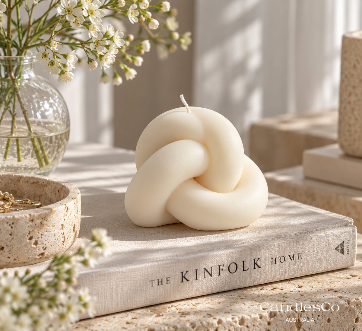 Knot Candle – Handmade Sculptural Soy Wax Candle