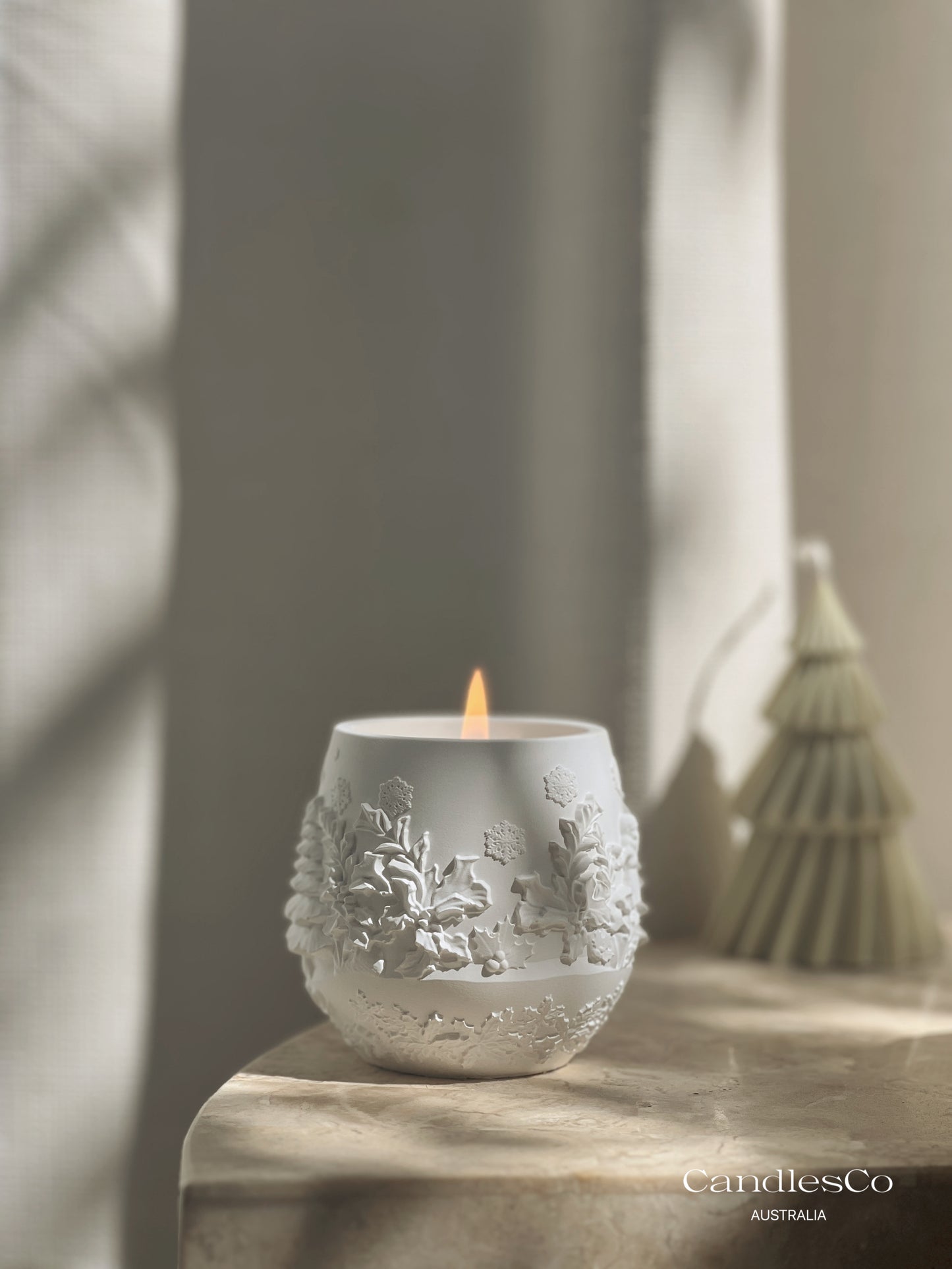 Winter Scene Christmas Vessel