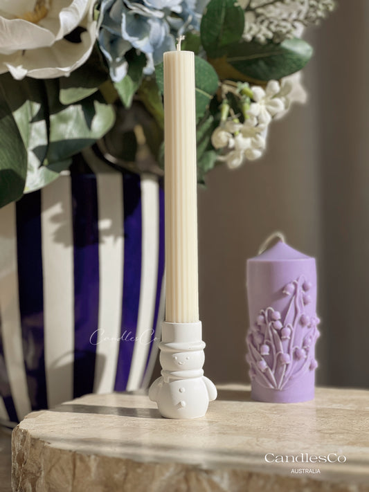 Snowmen Candlestick Holder