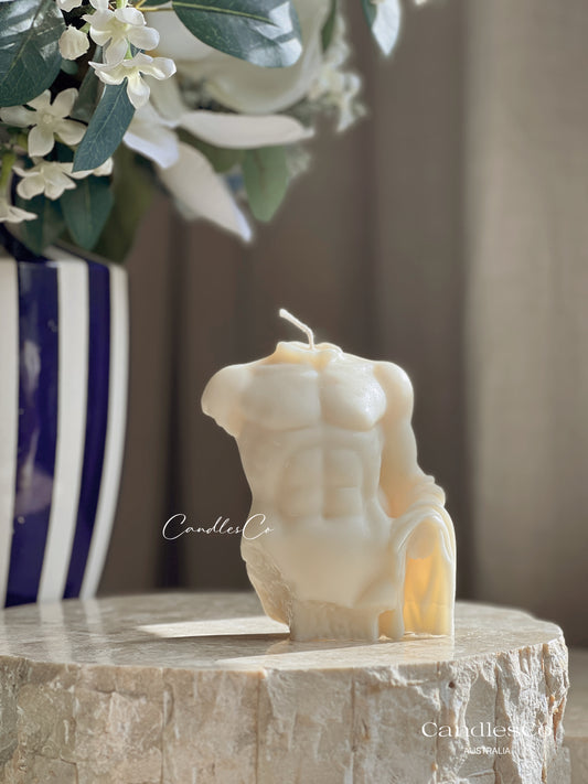Male Torso Candle