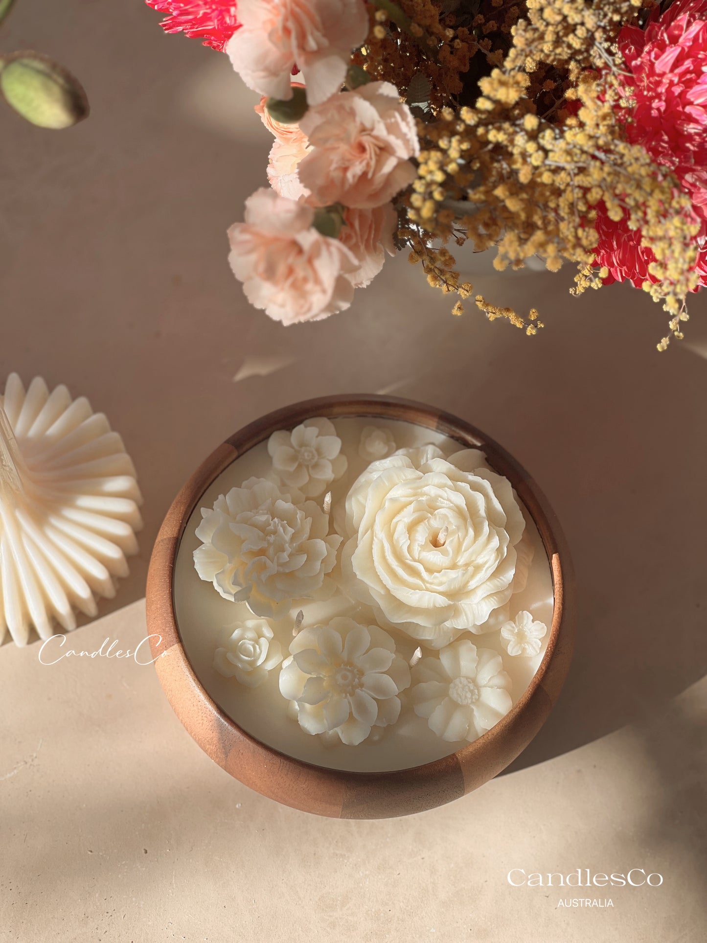 Flowers Acacia Bowl