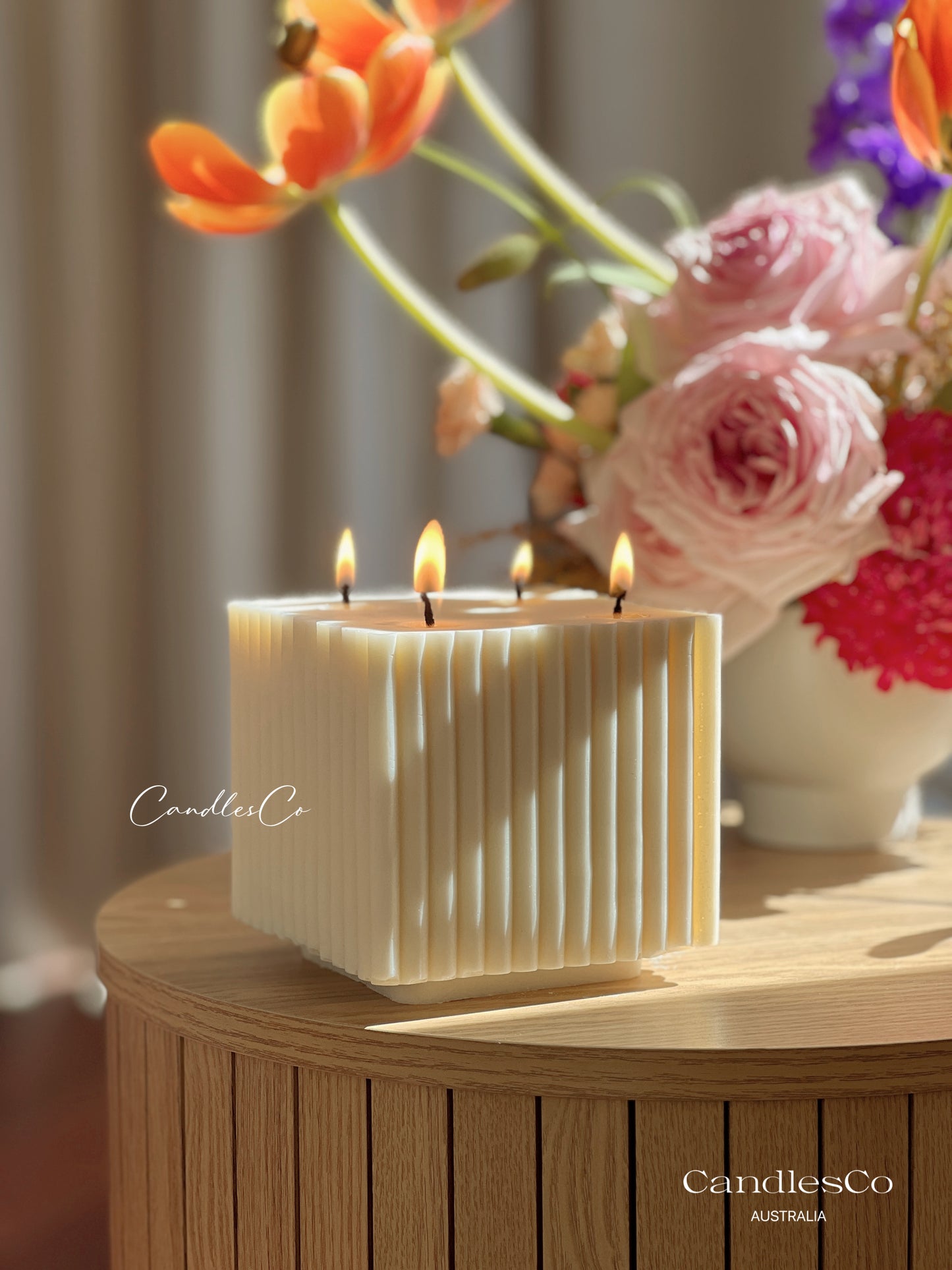 Ribbed Square Cube
