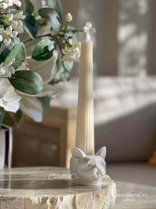 French Bulldog CandleStick Holder
