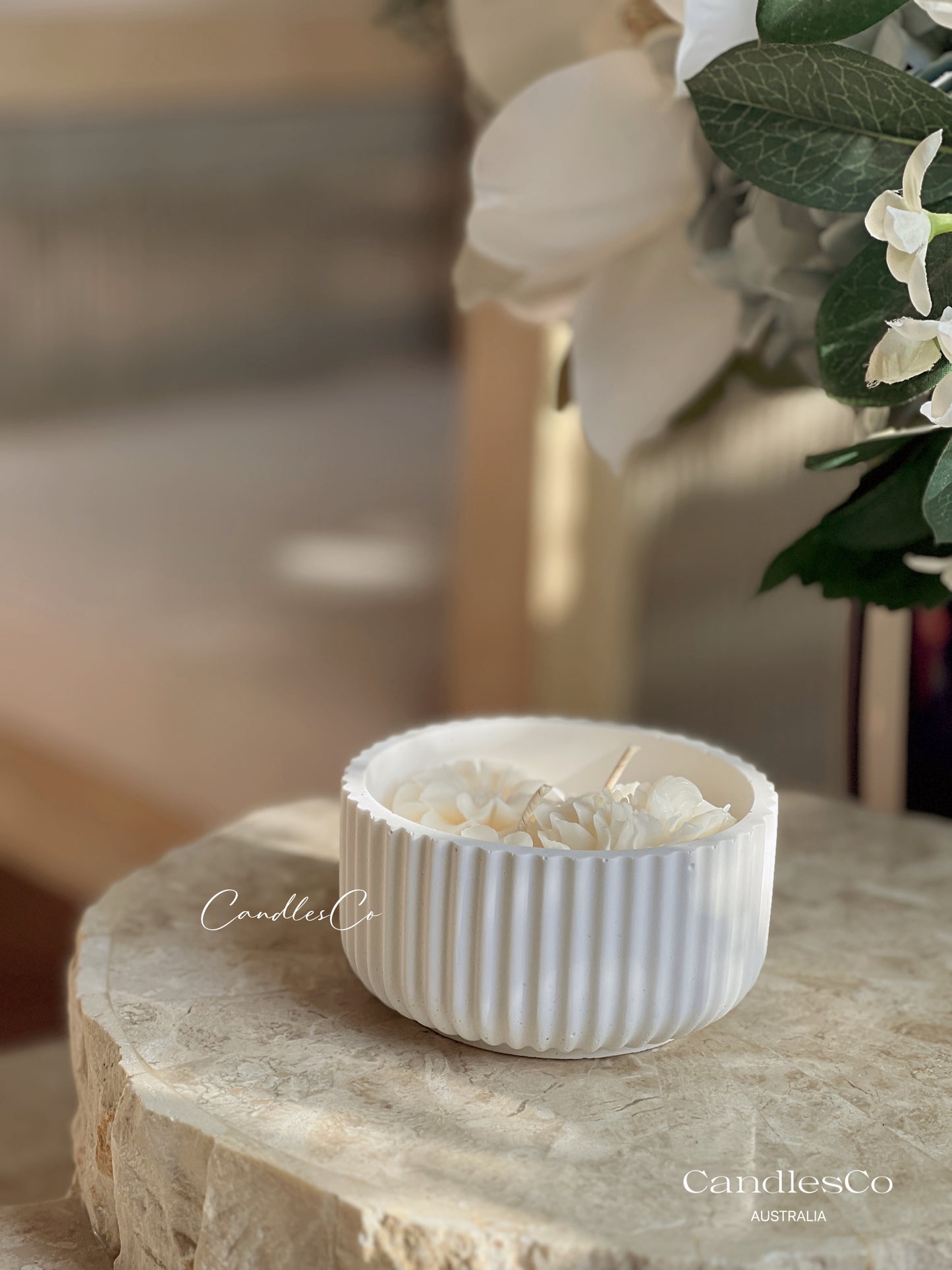 Scented Ribbed Bowl