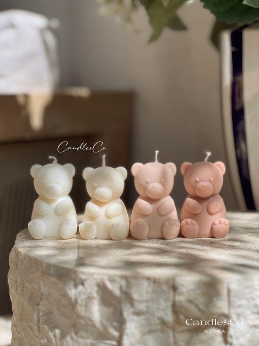 Small Teddy Bear Candle