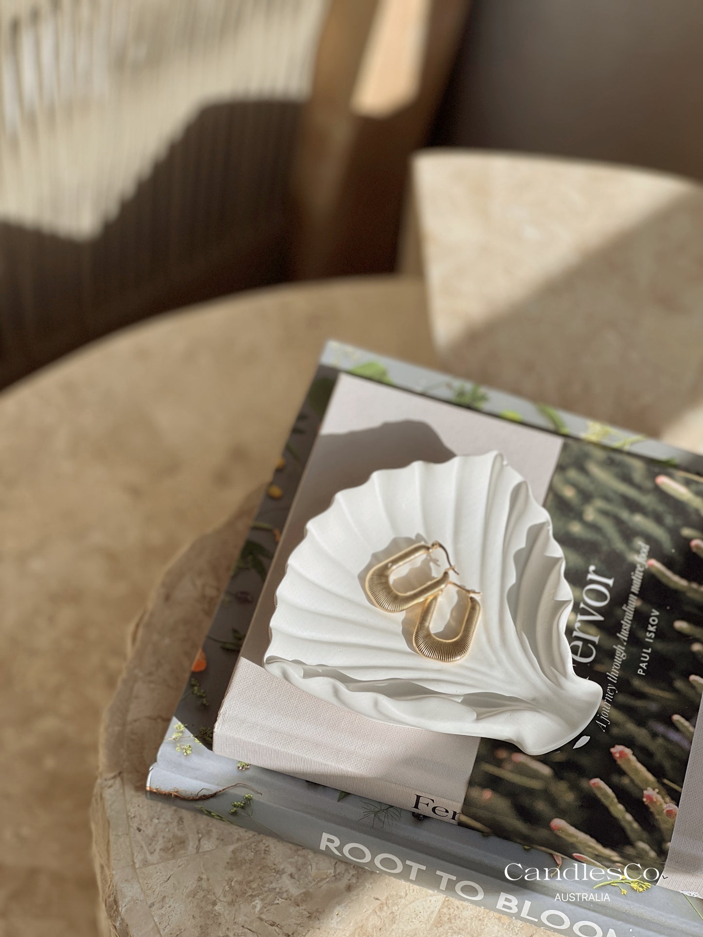 Fine Ridge Hoop Earrings