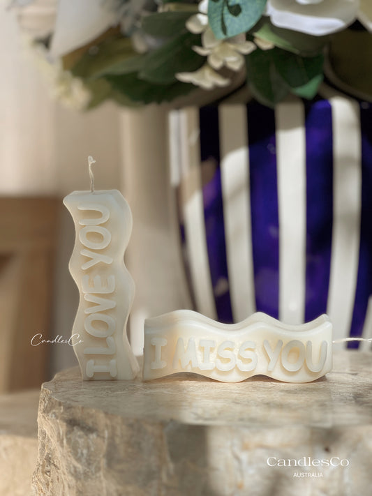 I Love You Candle